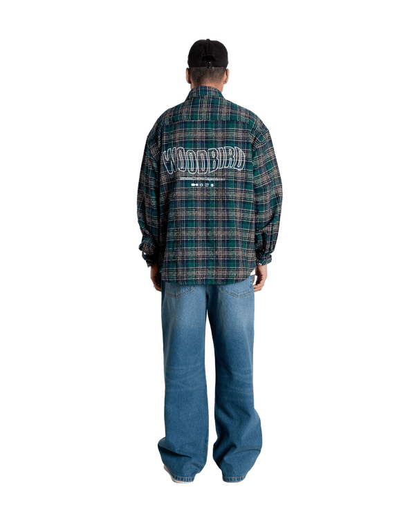 Woodbird WBJong Em Check Shirt Shirts Green Check