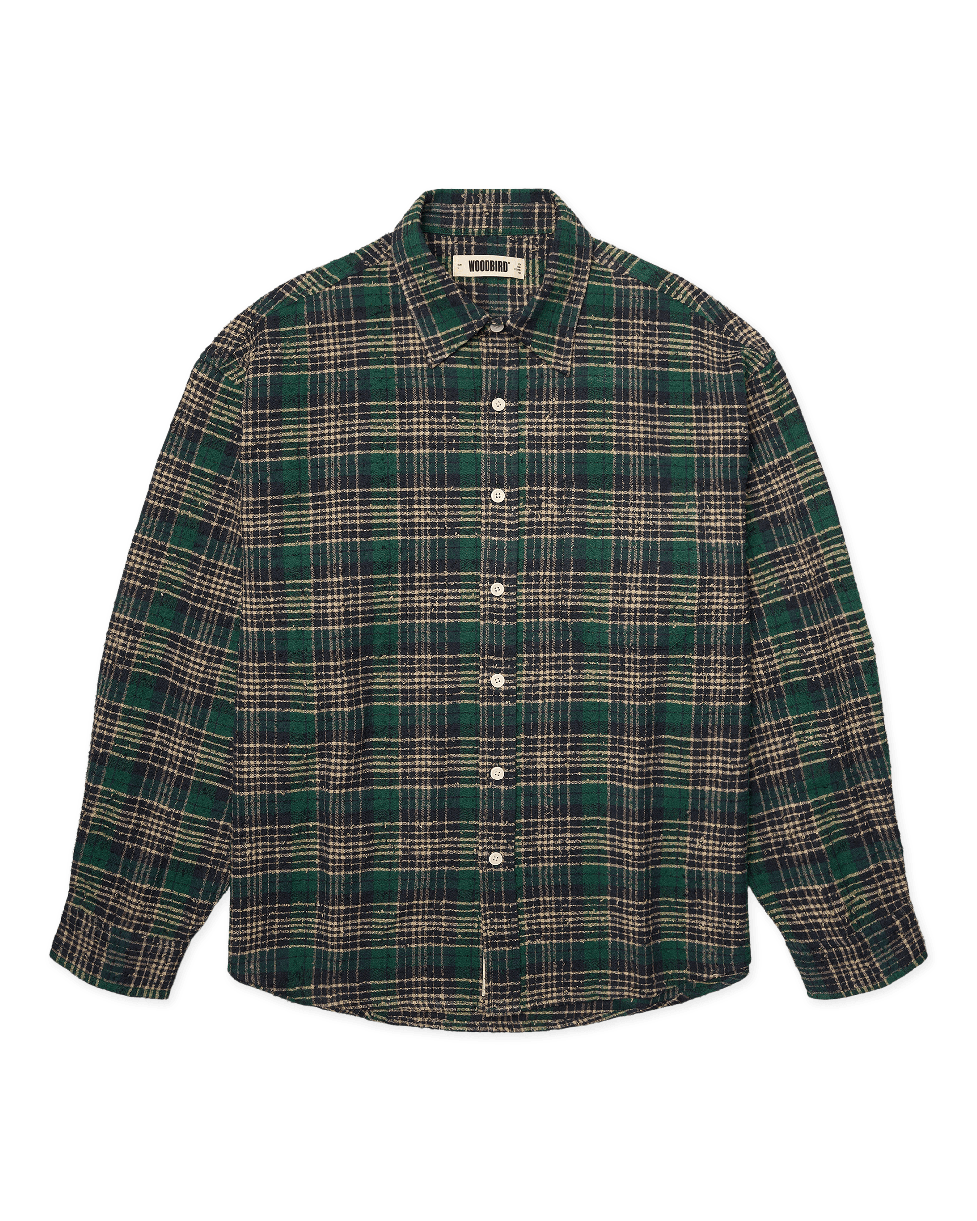 Woodbird WBJong Em Check Shirt Shirts Green Check