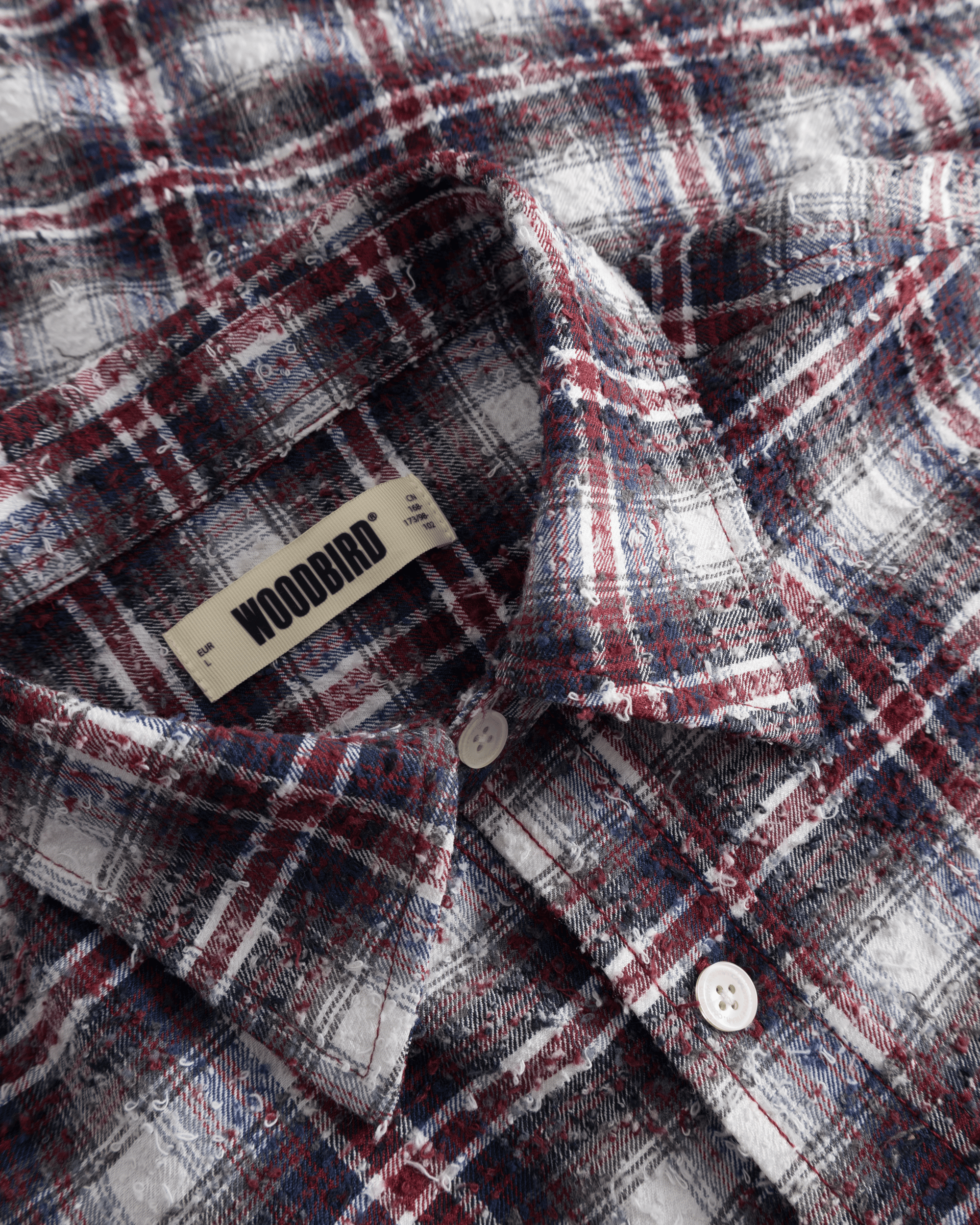 Woodbird WBJong Em Check Shirt Shirts Red Check
