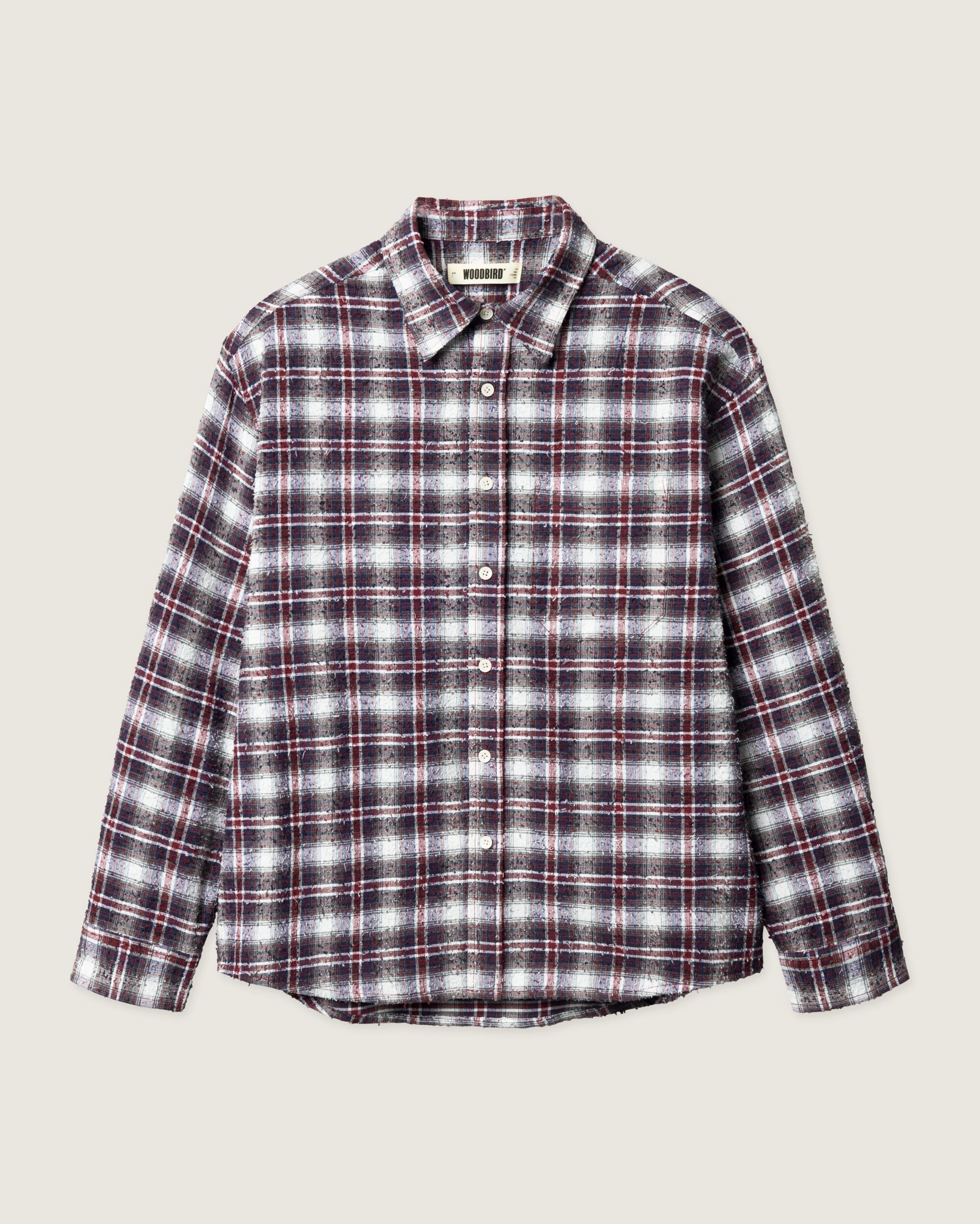 Woodbird WBJong Em Check Shirt Shirts Red Check