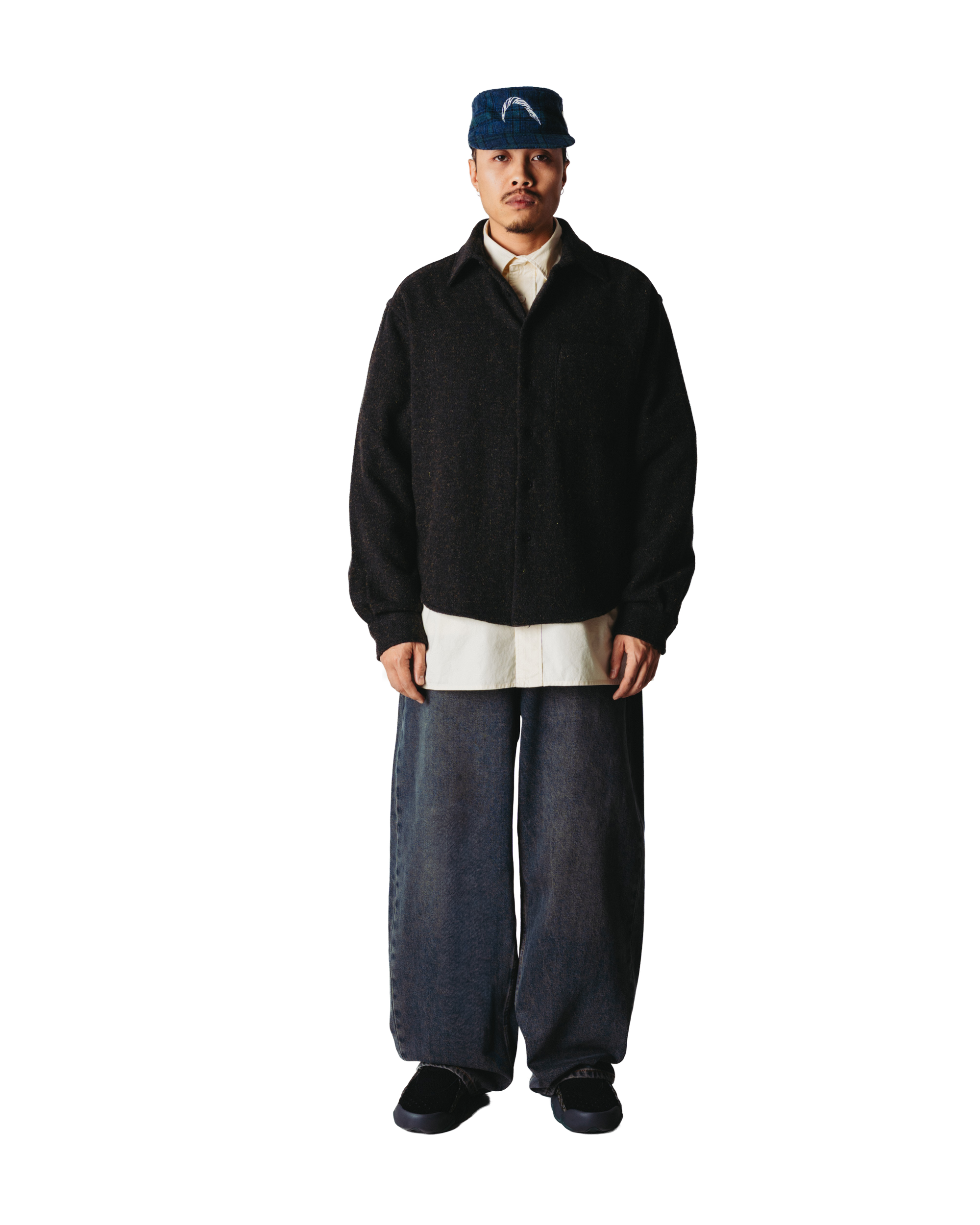 Woodbird WBJong Multi Shirt Shirts Dark Navy