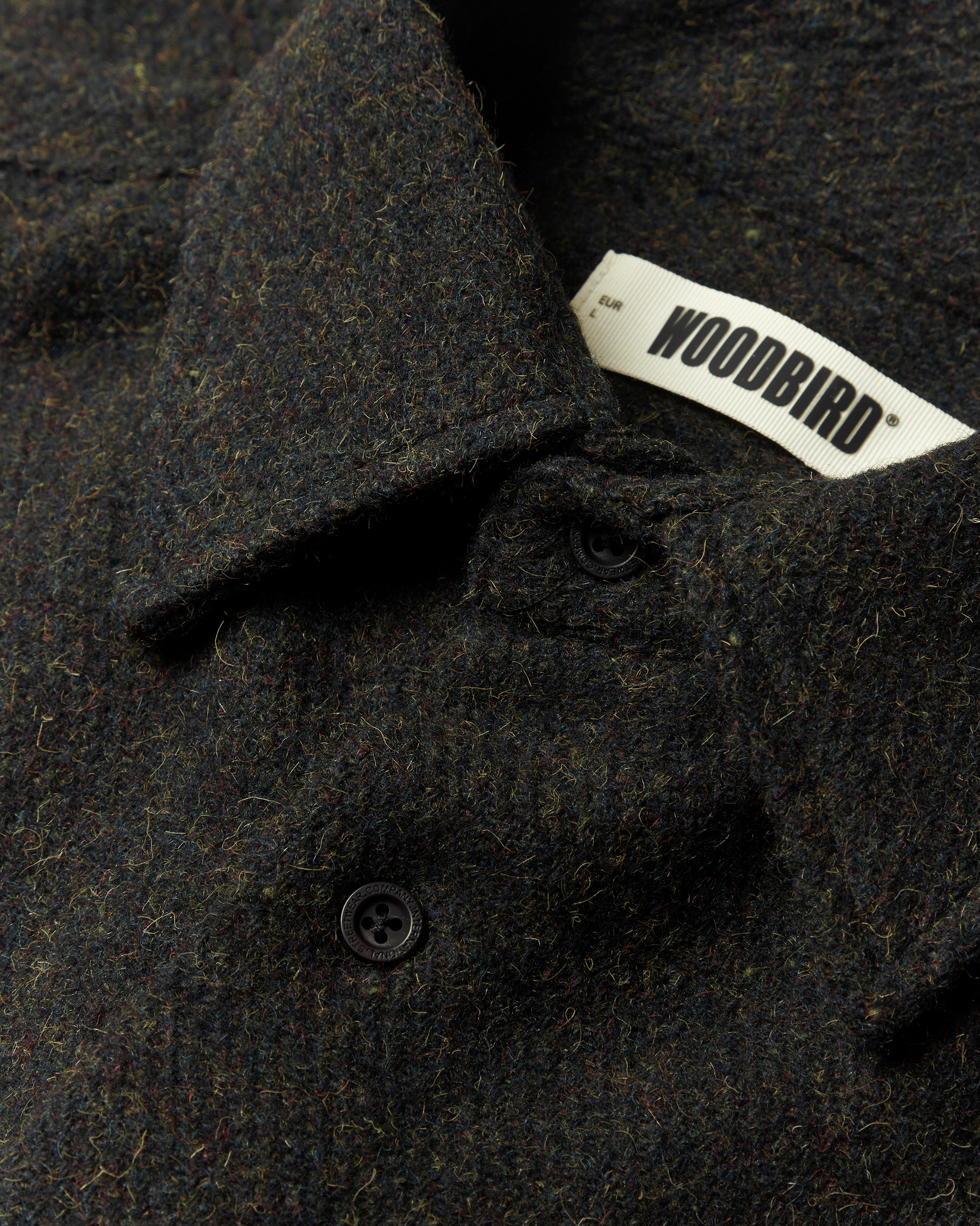 Woodbird WBJong Multi Shirt Shirts Dark Navy