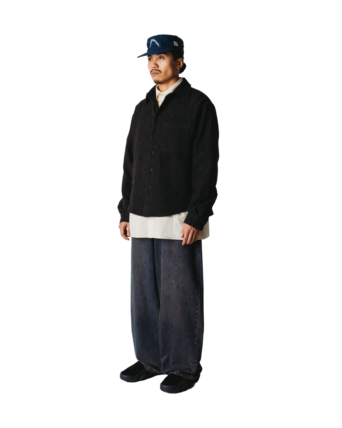 Woodbird WBJong Multi Shirt Shirts Dark Navy