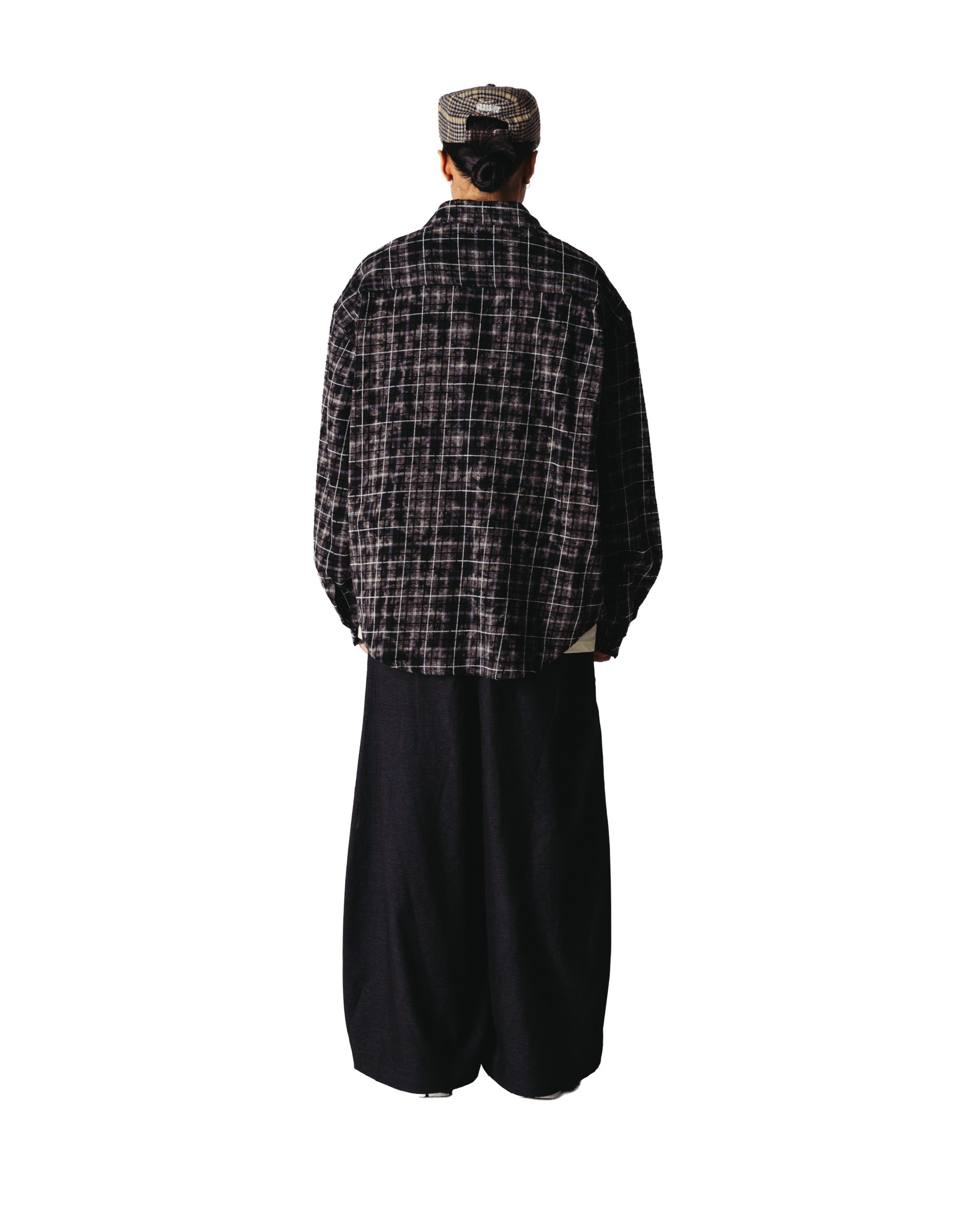 Woodbird WBJong Wash Check Shirt Shirts Black-White