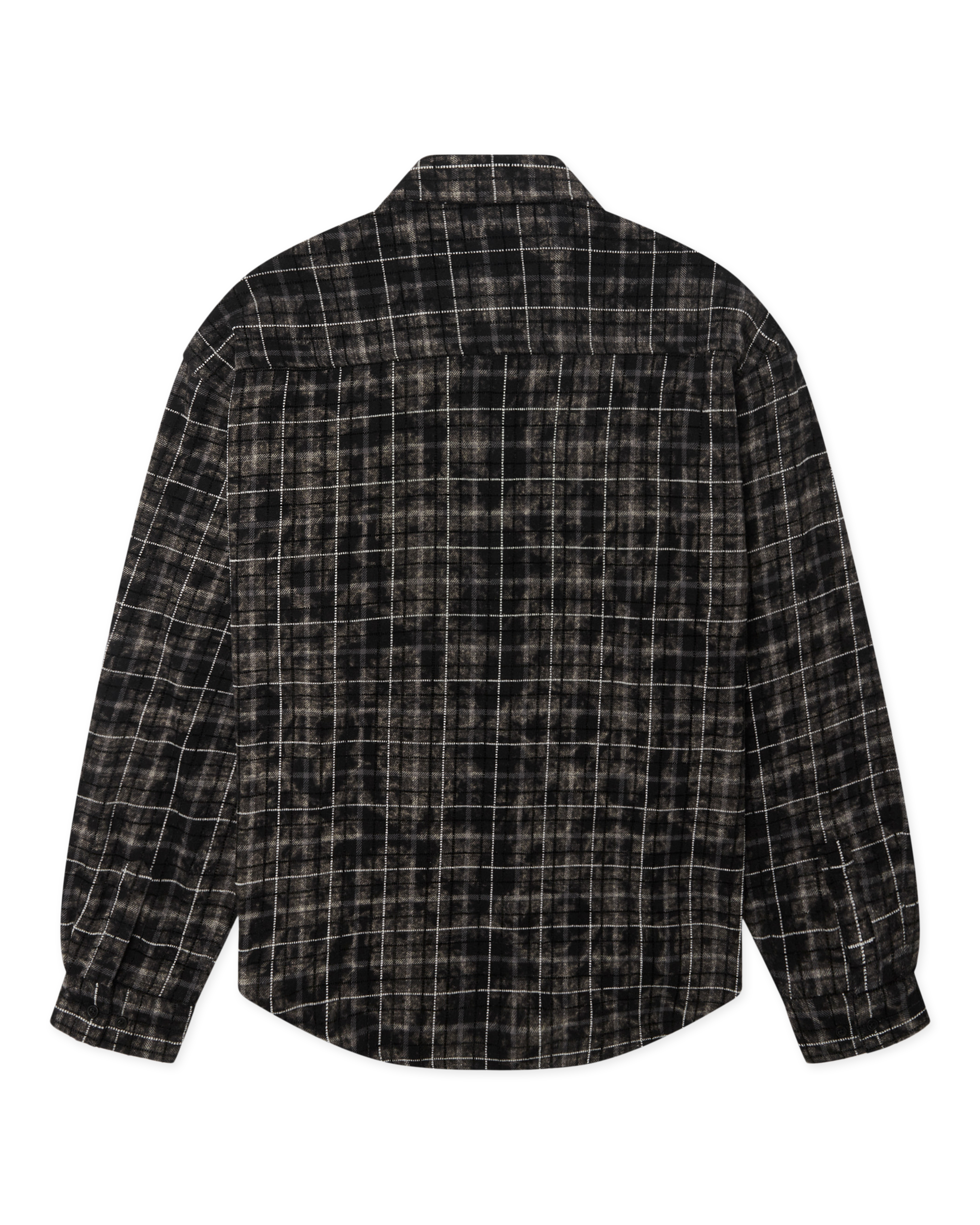 Woodbird WBJong Wash Check Shirt Shirts Black-White