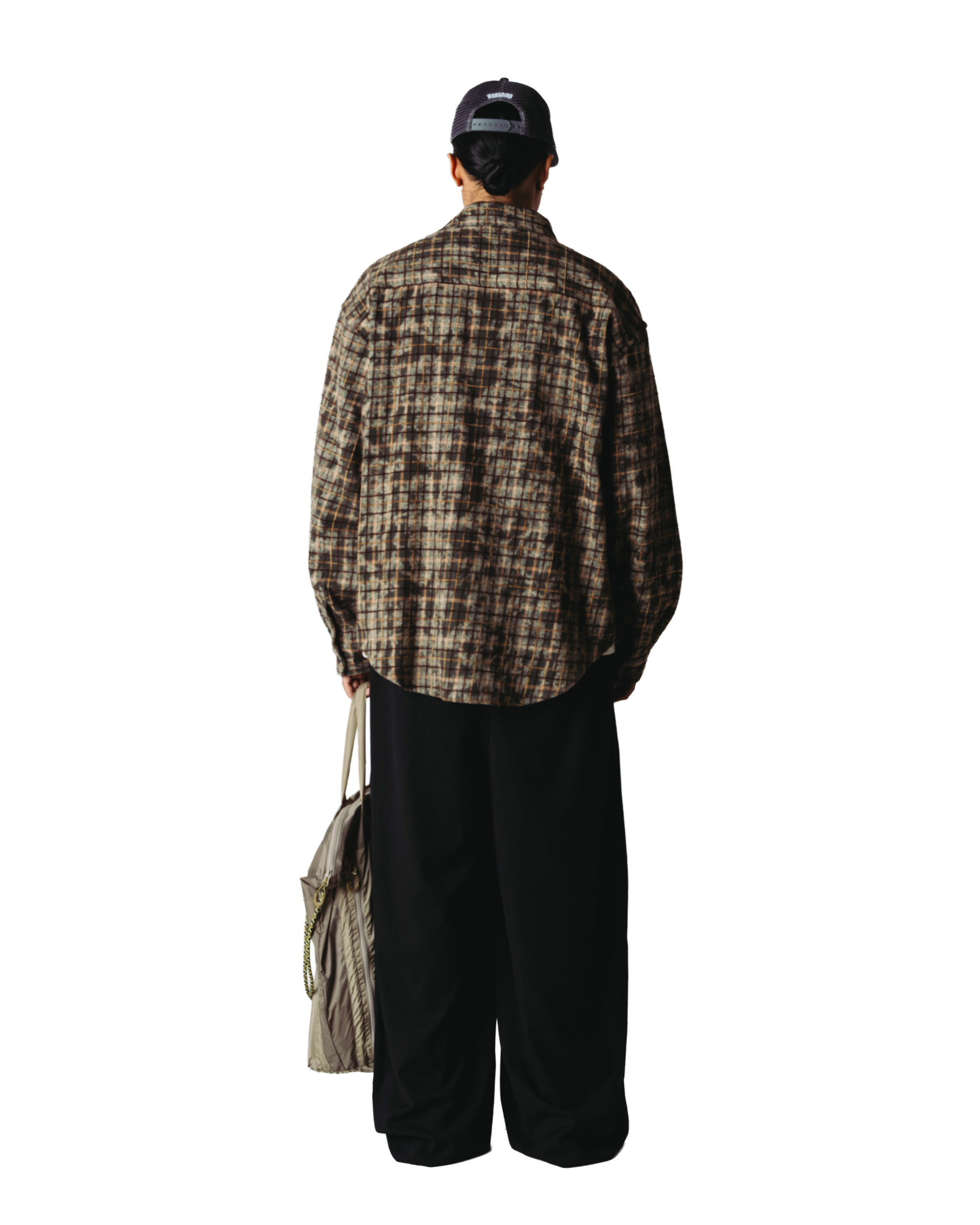 Woodbird WBJong Wash Check Shirt Shirts Honey-Dark Olive