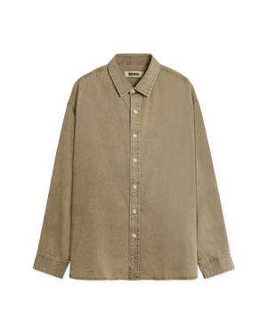 Woodbird WBJong Washed Shirt Shirts Stone
