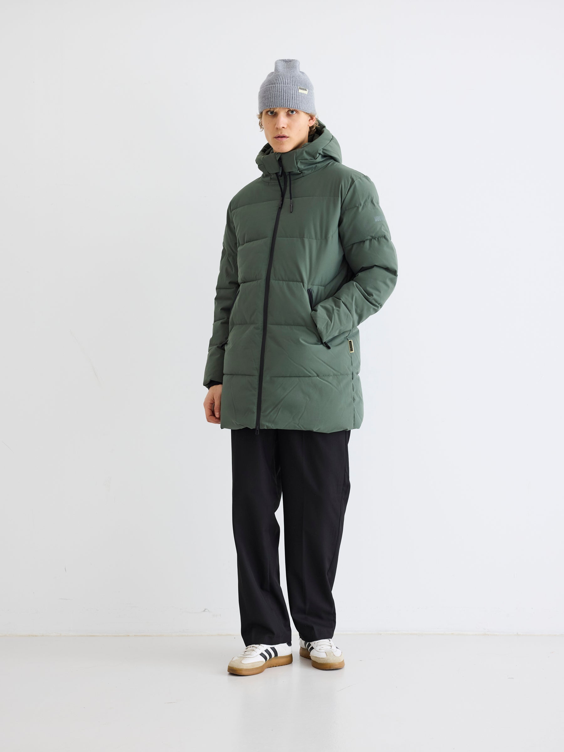 Woodbird WBJoseph Tech Long Jacket Outerwear Army