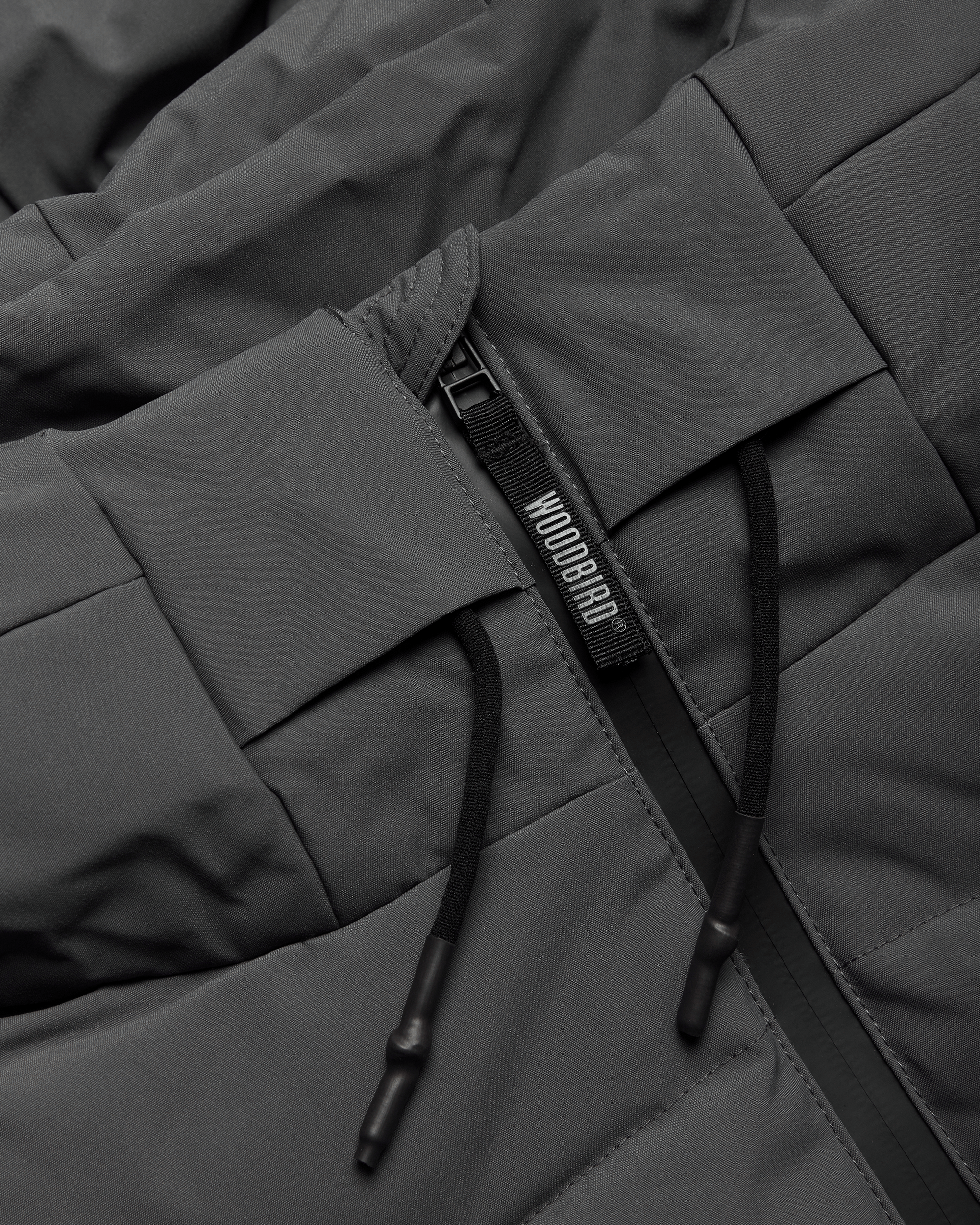 Woodbird WBJoseph Tech Long Jacket Outerwear Antra Grey