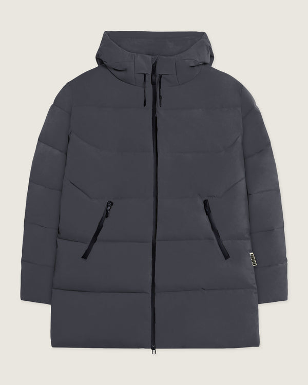 Woodbird WBJoseph Tech Long Jacket Outerwear Antra Grey