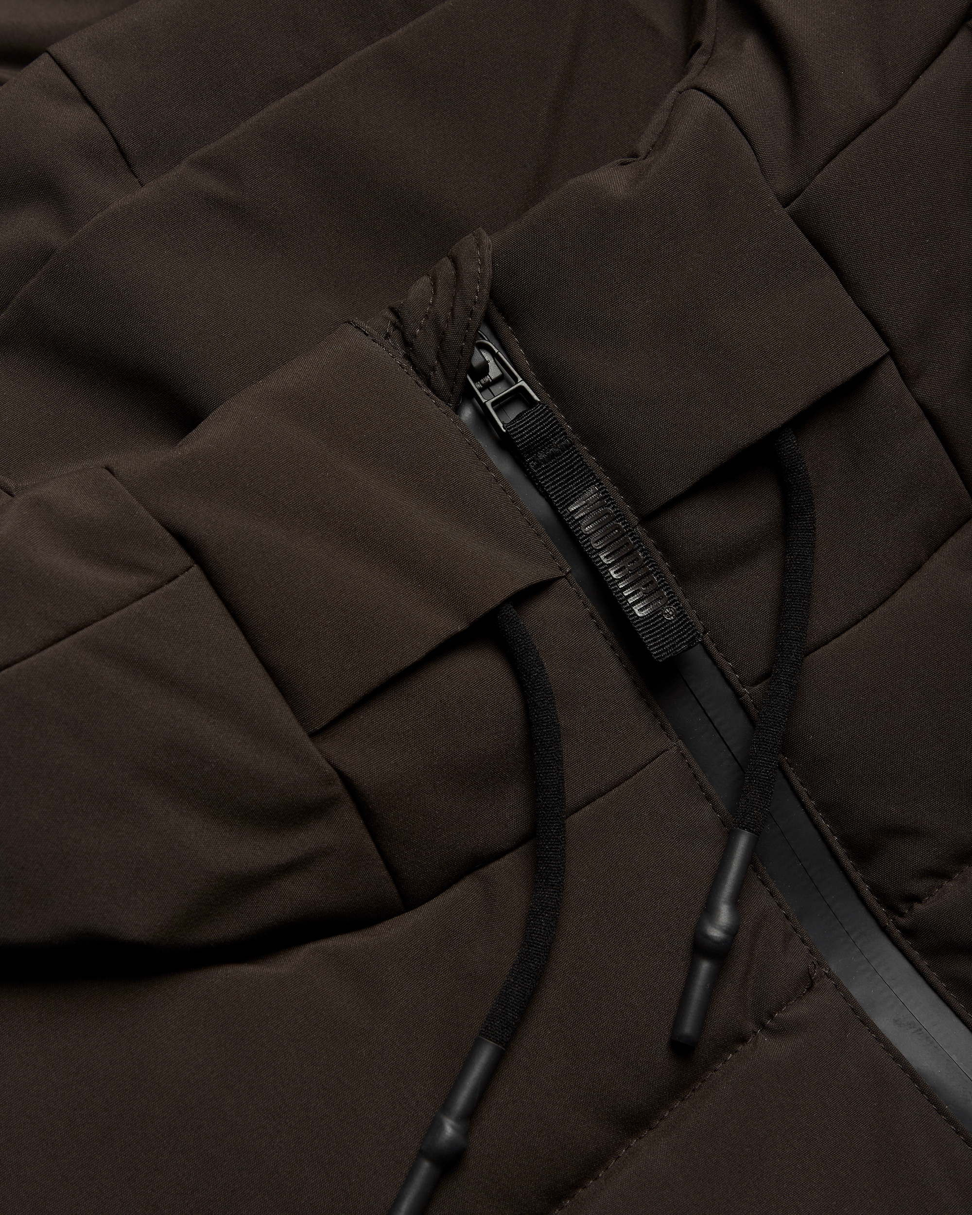 Woodbird WBJoseph Tech Long Jacket Outerwear Dark Brown