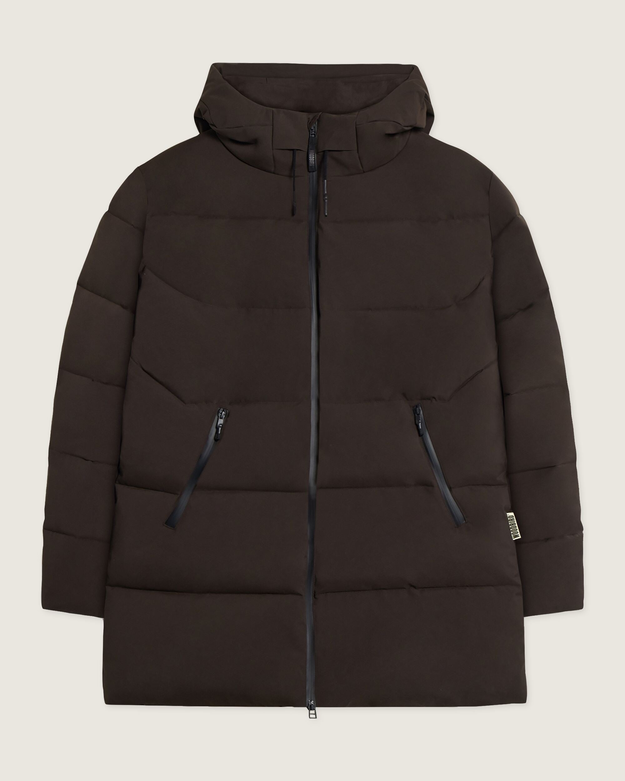 Woodbird WBJoseph Tech Long Jacket Outerwear Dark Brown