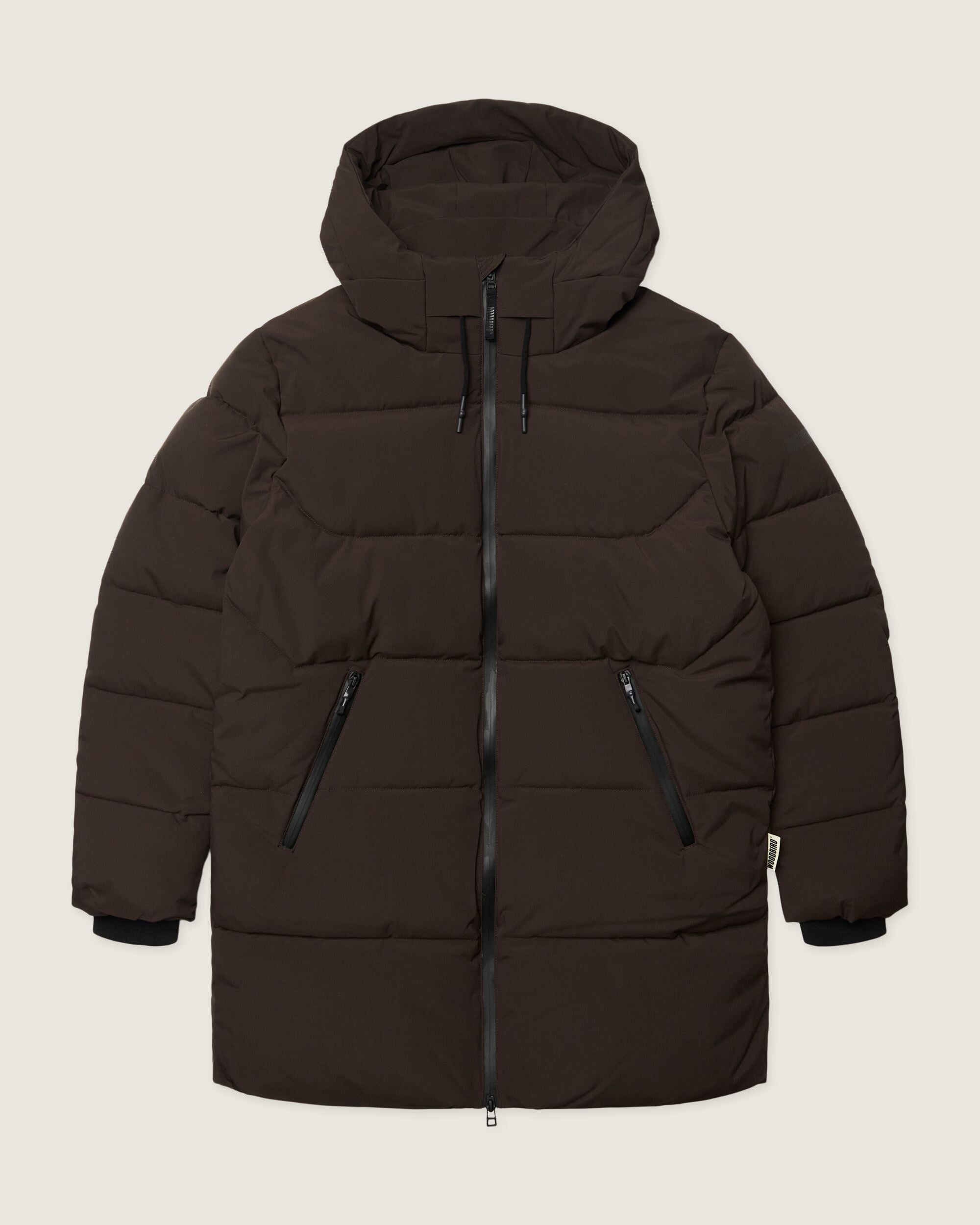 Woodbird WBJoseph Tech Long Jacket Outerwear Dark Brown