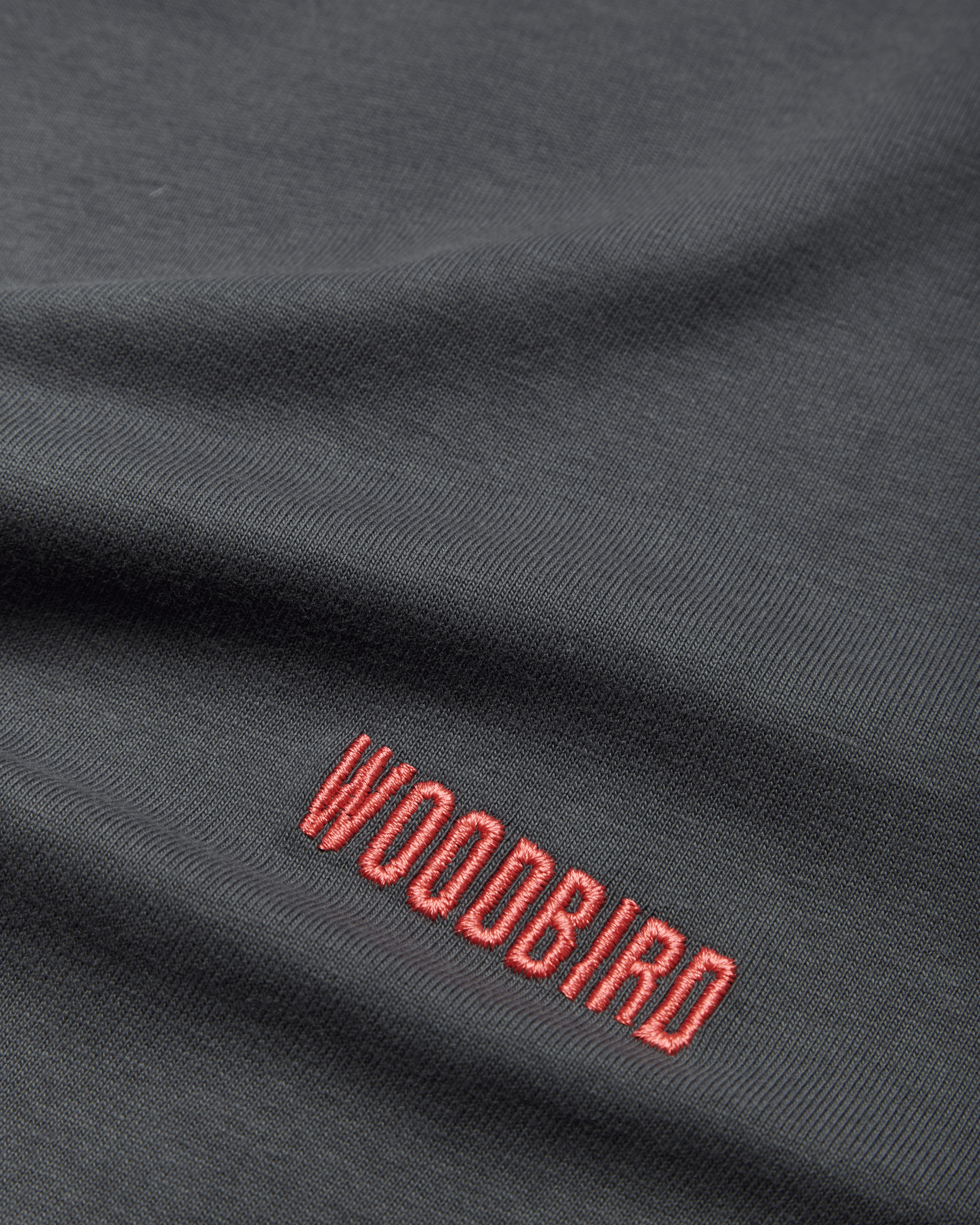 Woodbird Female WBJoul LS Mono Tee T-Shirts Slate Blue