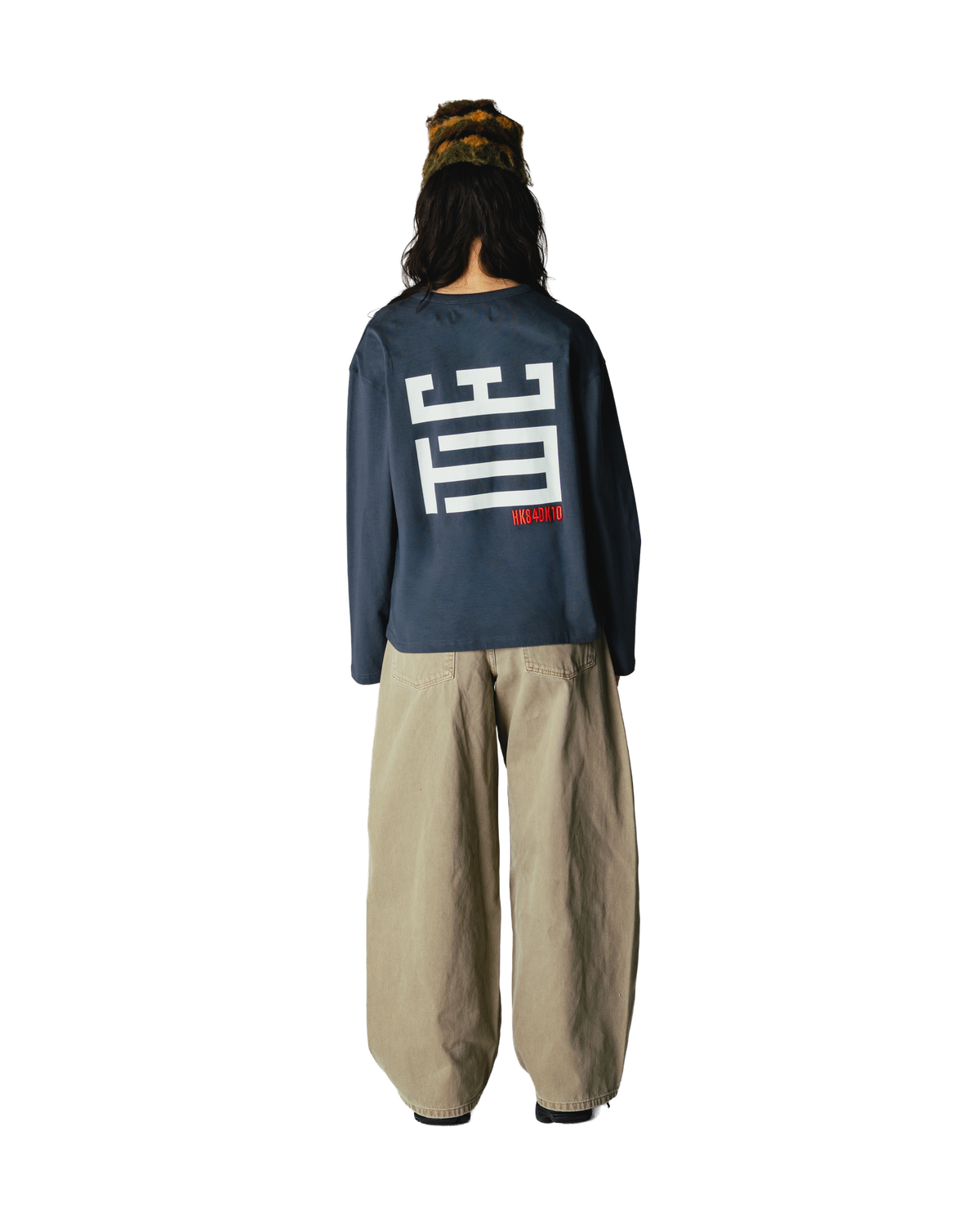 Woodbird Female WBJoul LS Mono Tee T-Shirts Slate Blue