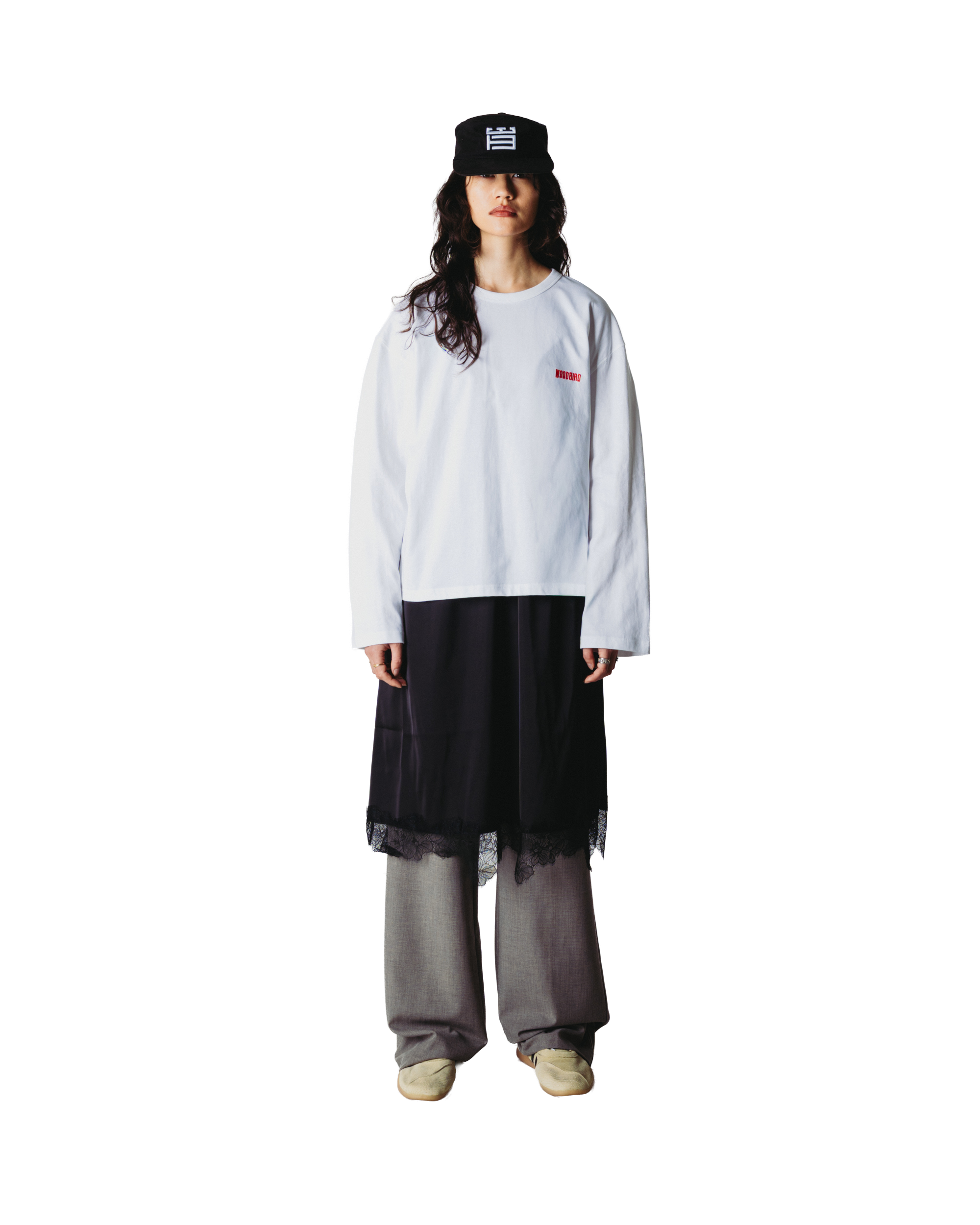 Woodbird Female WBJoul LS Mono Tee T-Shirts White