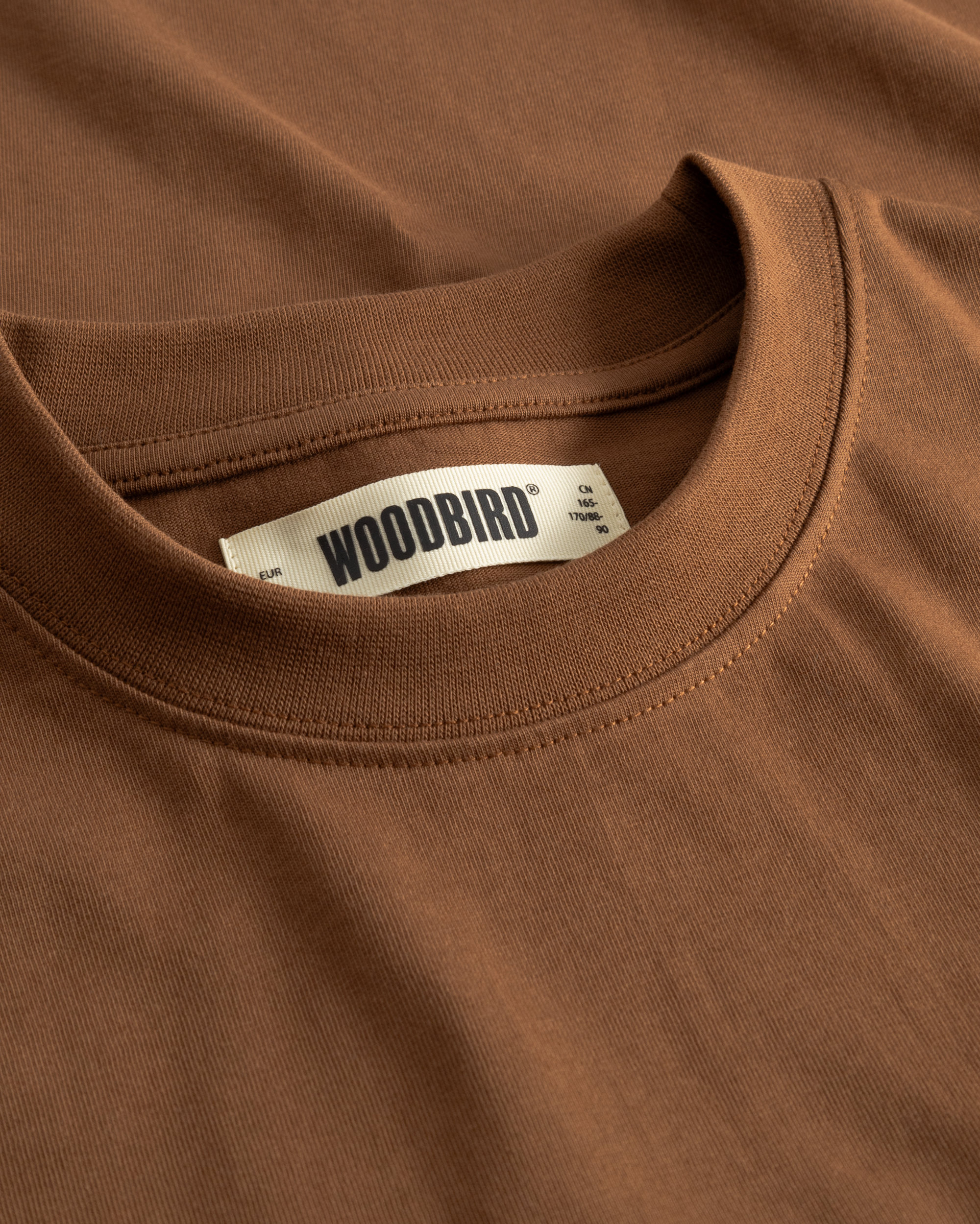 Woodbird Female WBJoul L/S WB Tee T-Shirts Mid Brown