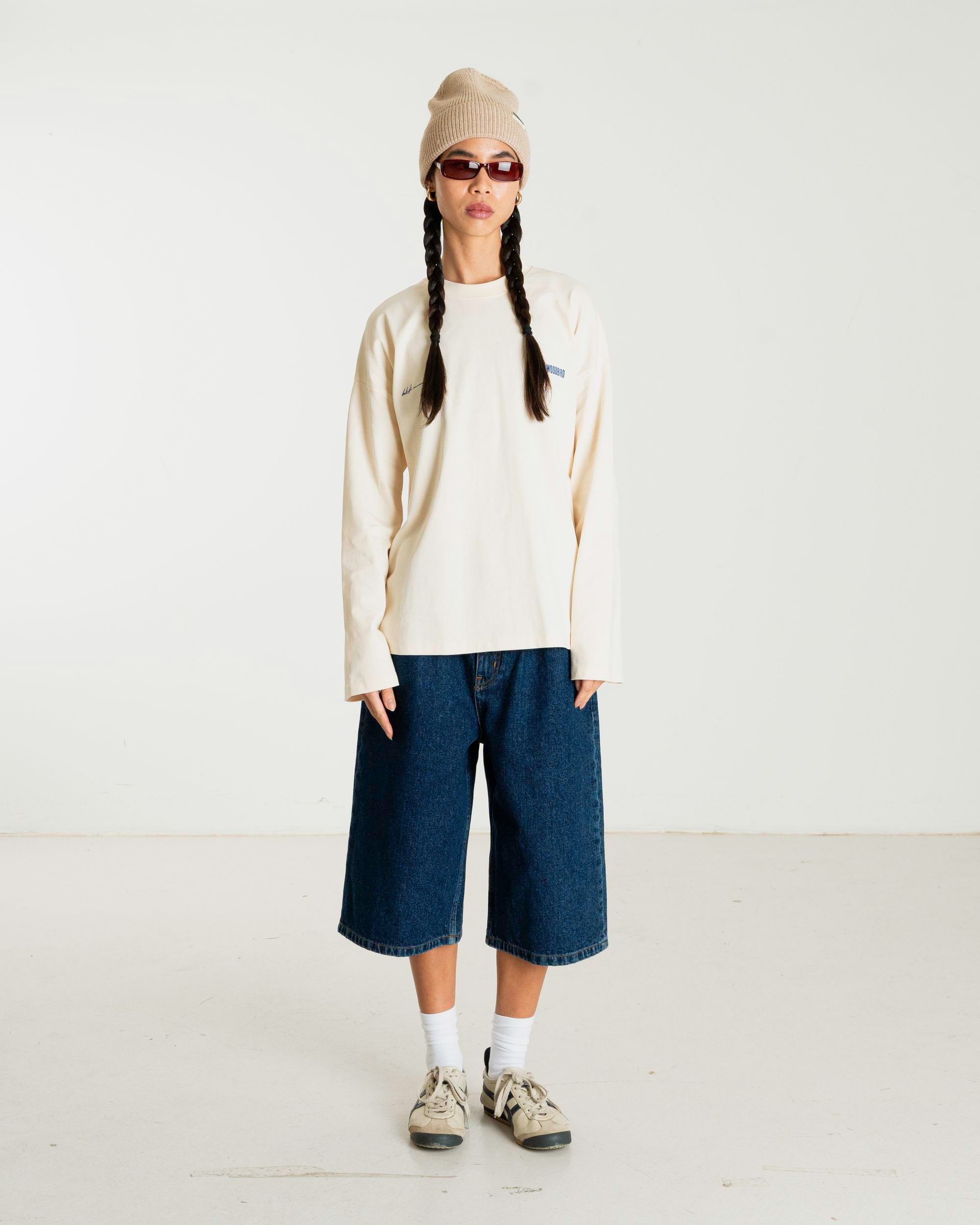 Woodbird Female WBJouls 8410 L/S Tee T-Shirts Off White