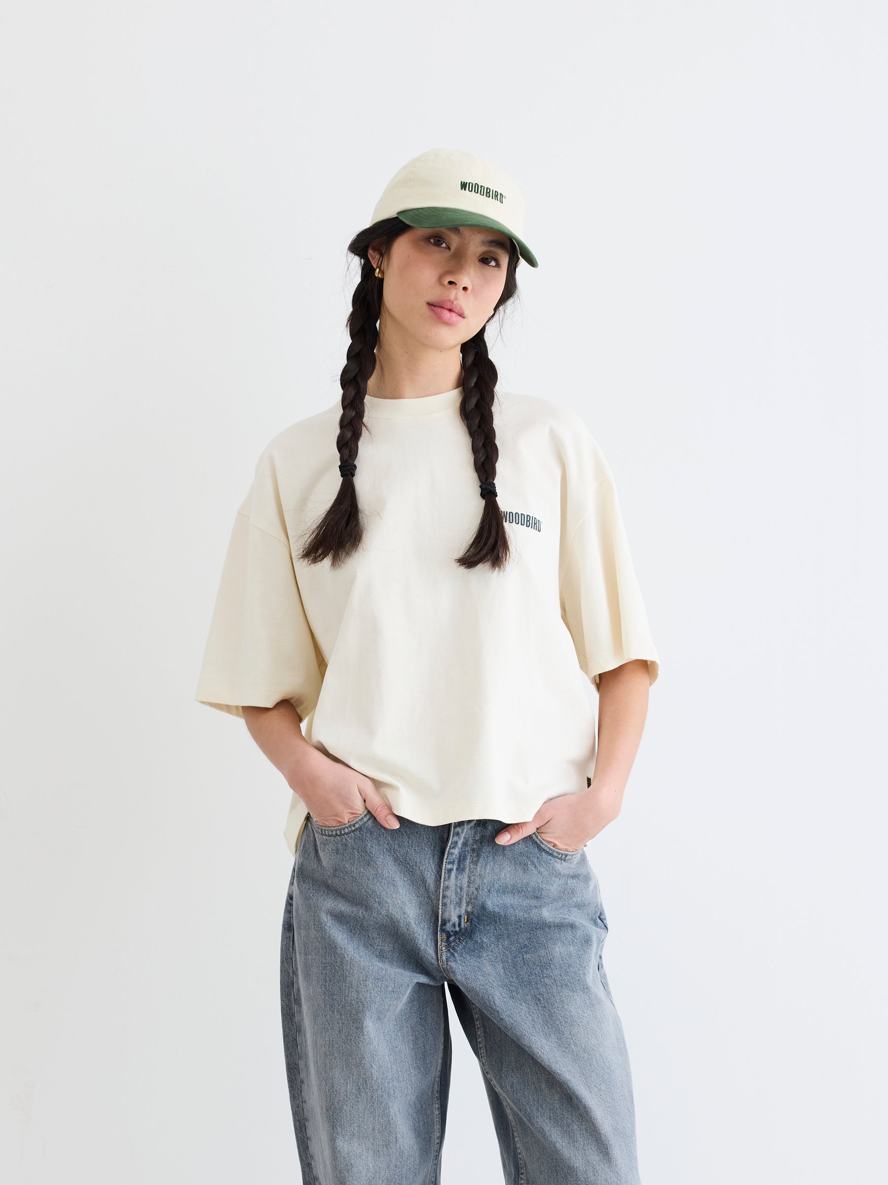 Woodbird Female WBJuno 8410 Tee T-Shirts Off White