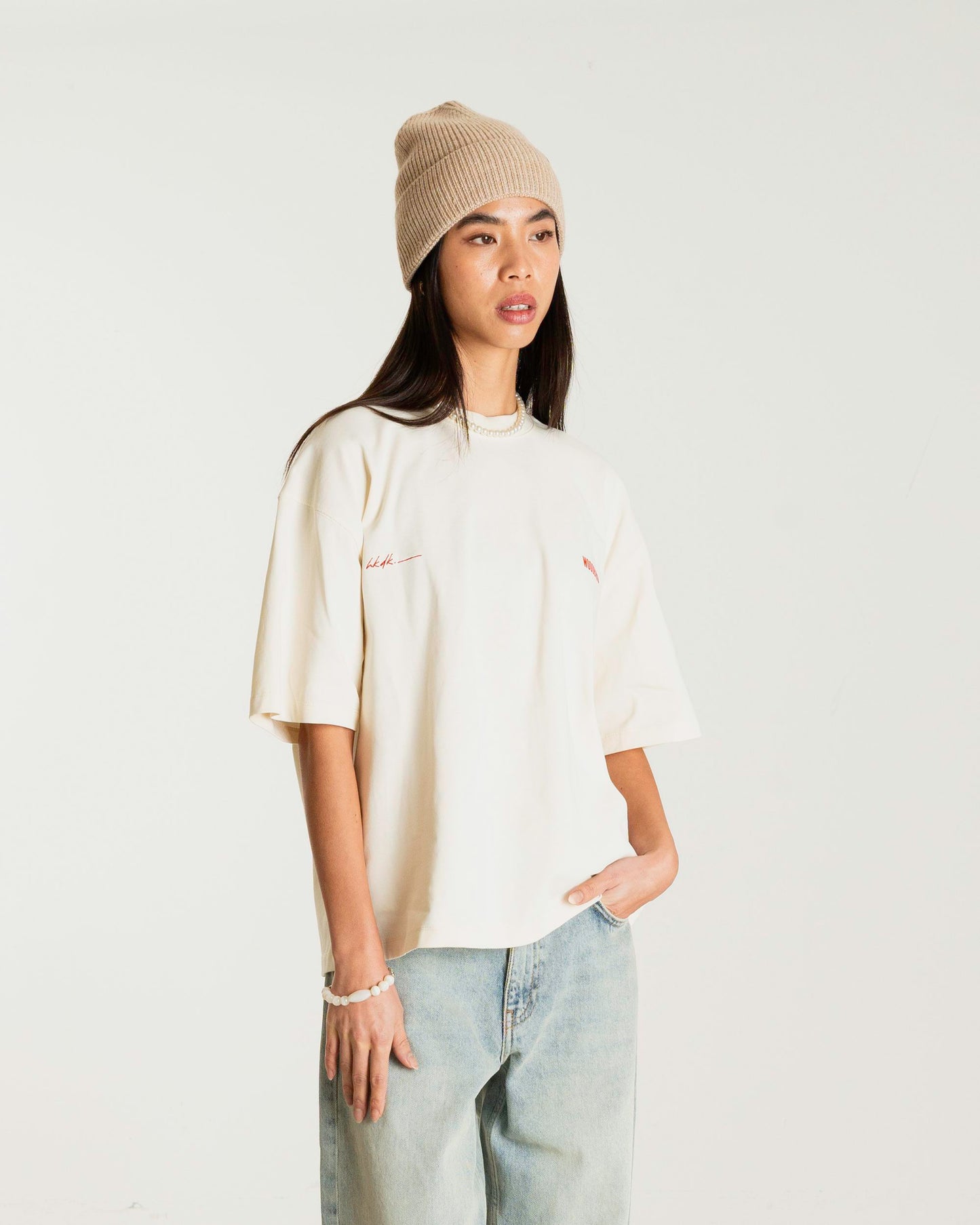 Woodbird Female WBJuno 8410 Tee T-Shirts Off White