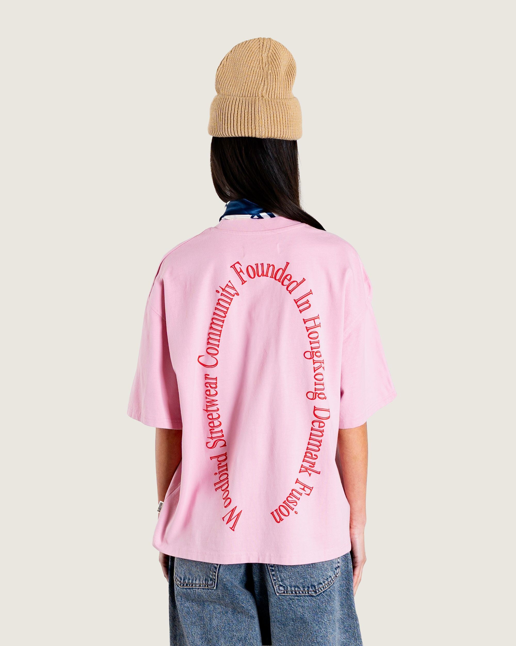 Woodbird Female WBJuno Founded tee T-Shirts Dusty Rose