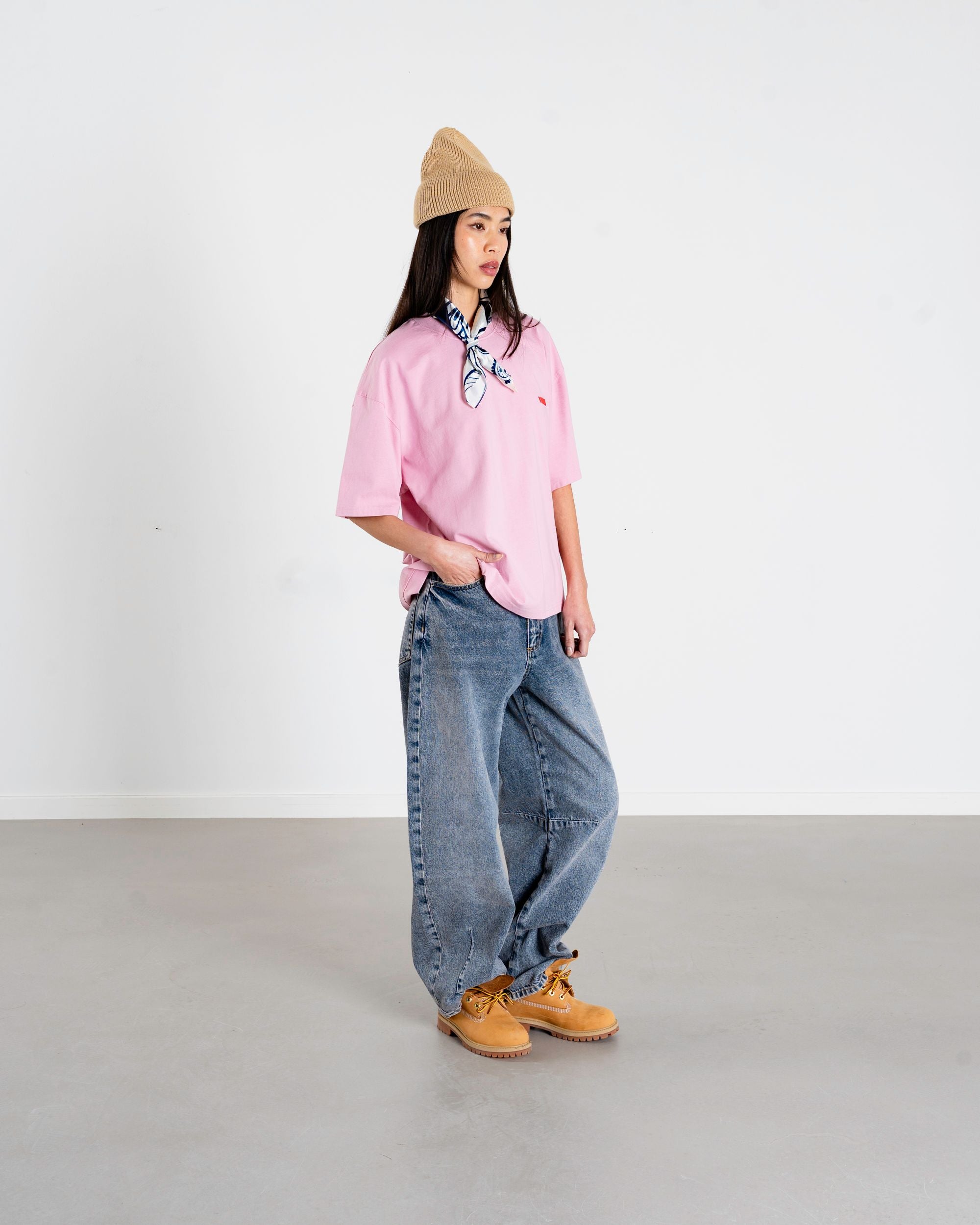 Woodbird Female WBJuno Founded tee T-Shirts Dusty Rose