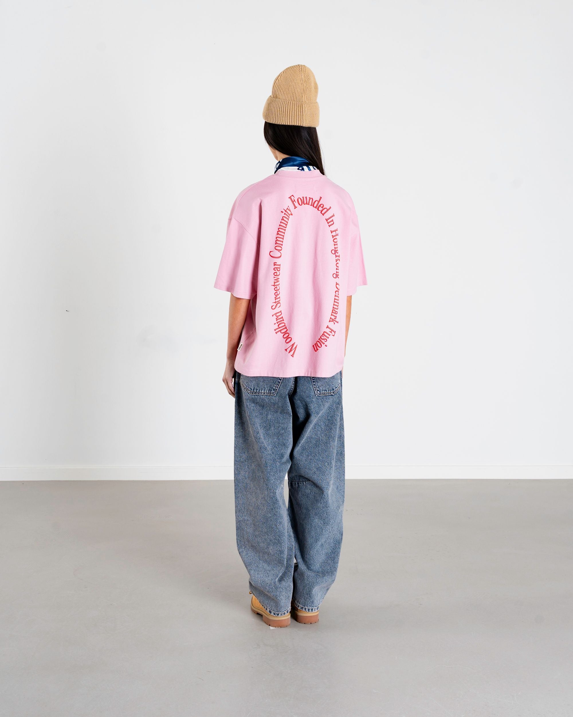 Woodbird Female WBJuno Founded tee T-Shirts Dusty Rose