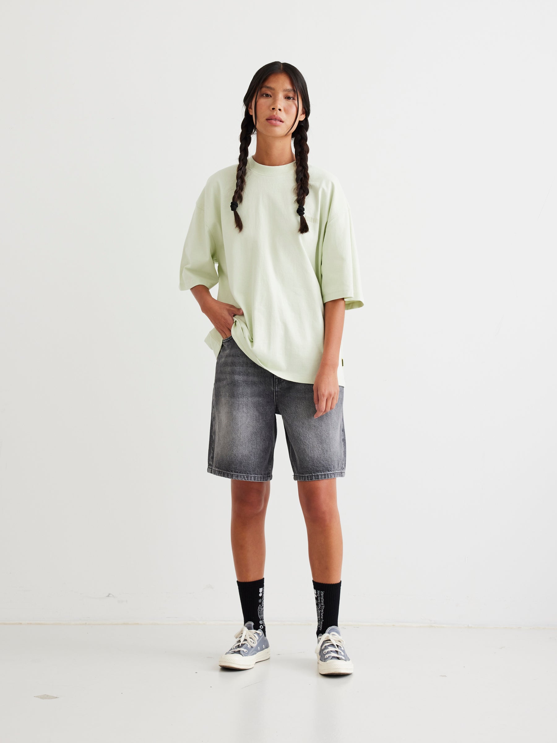 Woodbird Female WBJuno HKDK Tee T-Shirts Mint Green