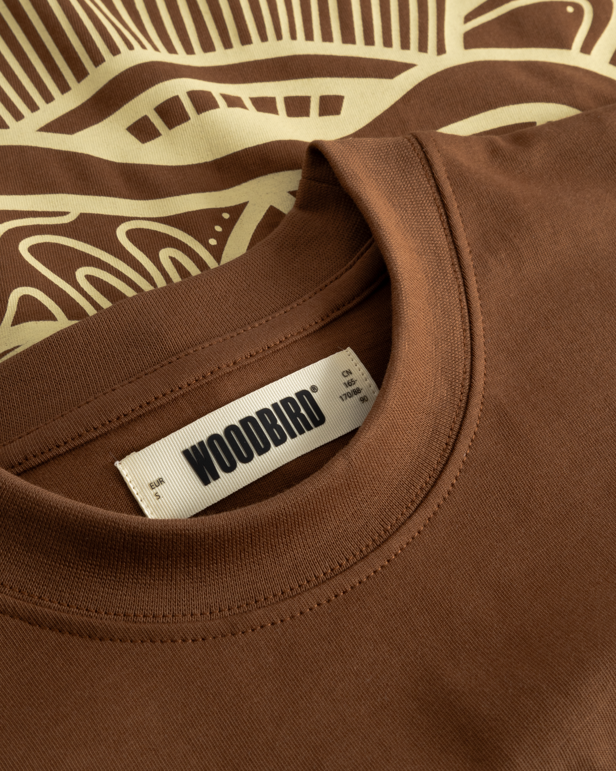 Woodbird Female WBJuno Lion Tee T-Shirts Mid Brown