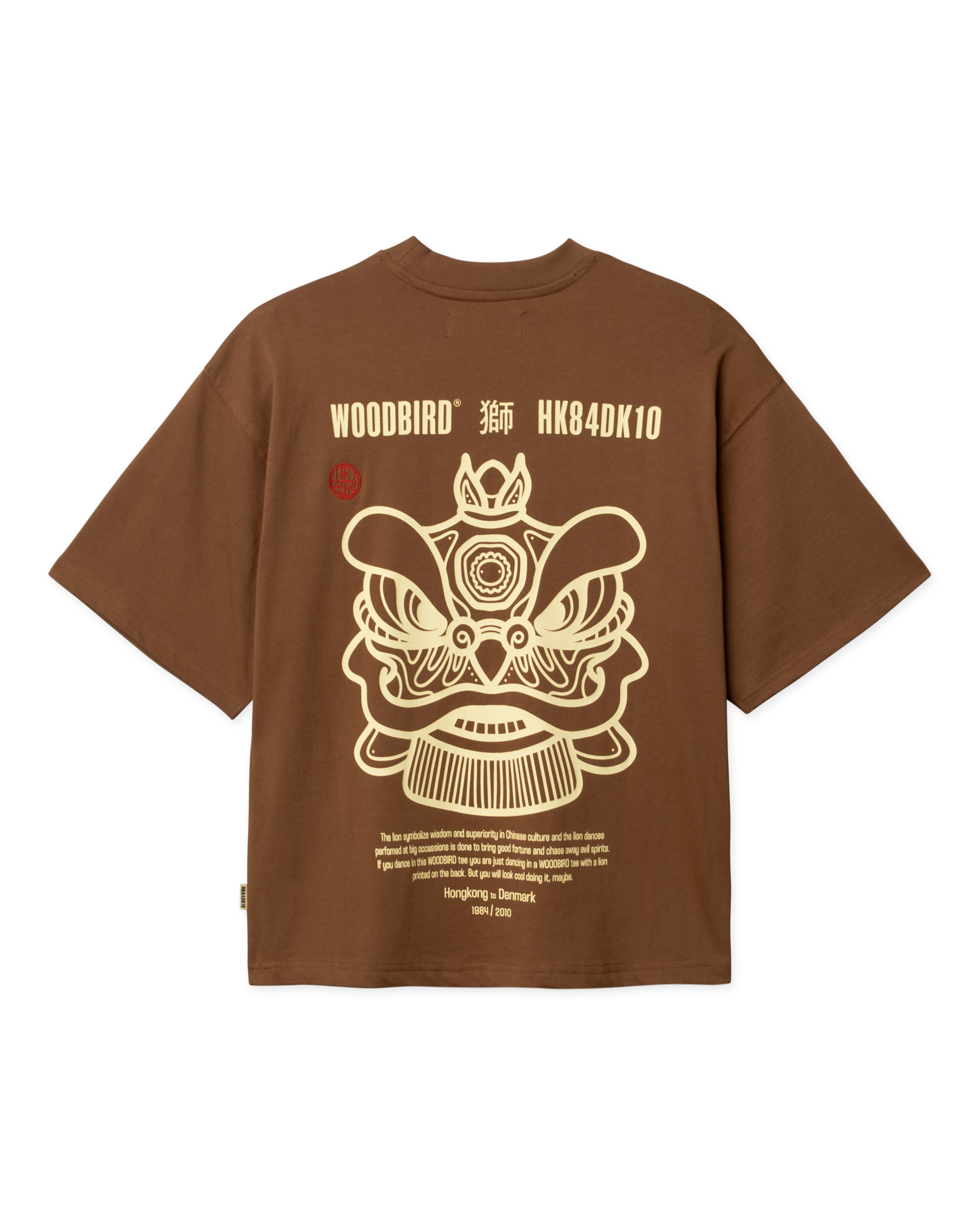 Woodbird Female WBJuno Lion Tee T-Shirts Mid Brown