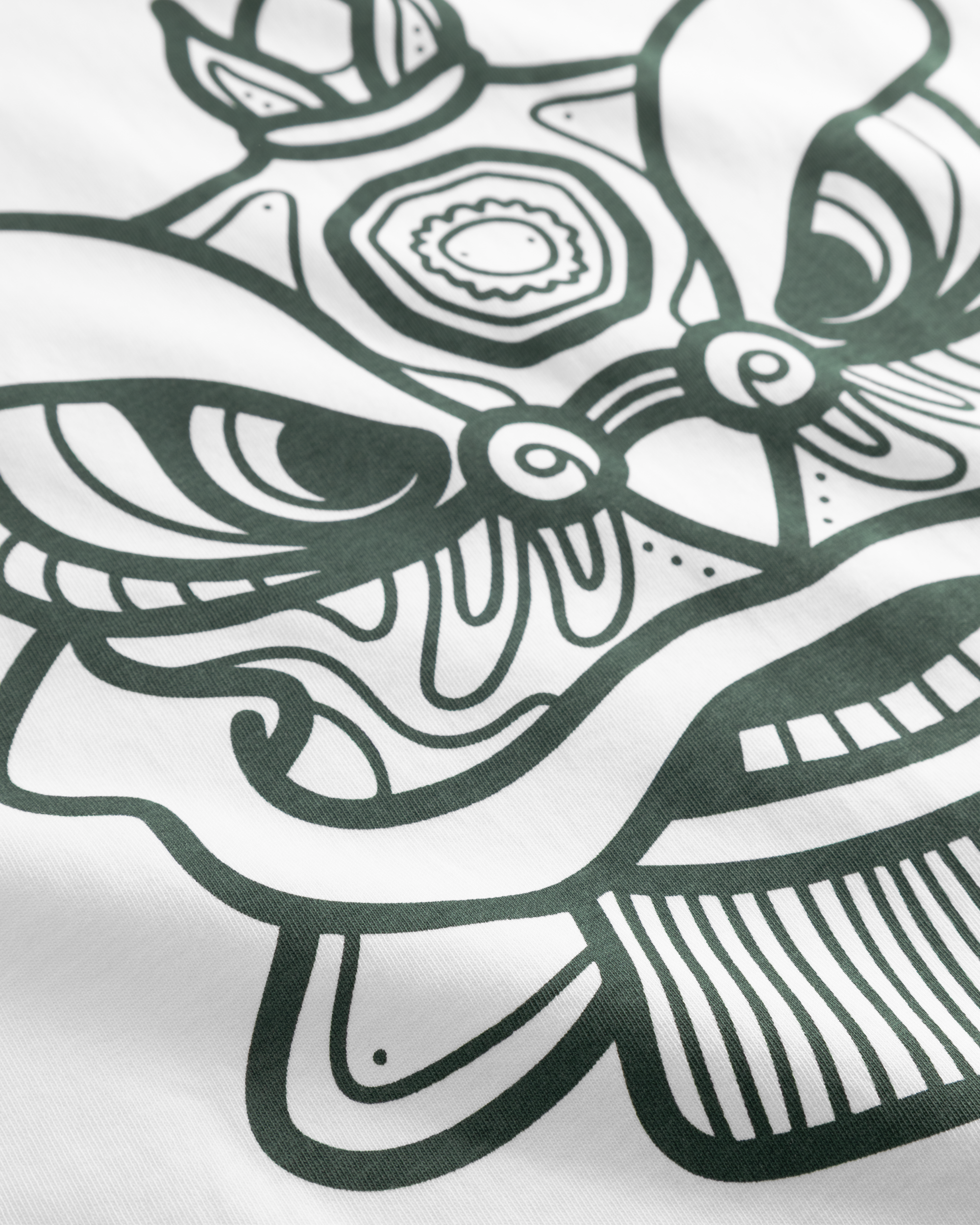 Woodbird Female WBJuno Lion Tee T-Shirts White