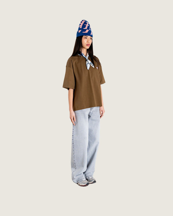 Woodbird Female WBJuno Pho Tee T-Shirts Dark Brown