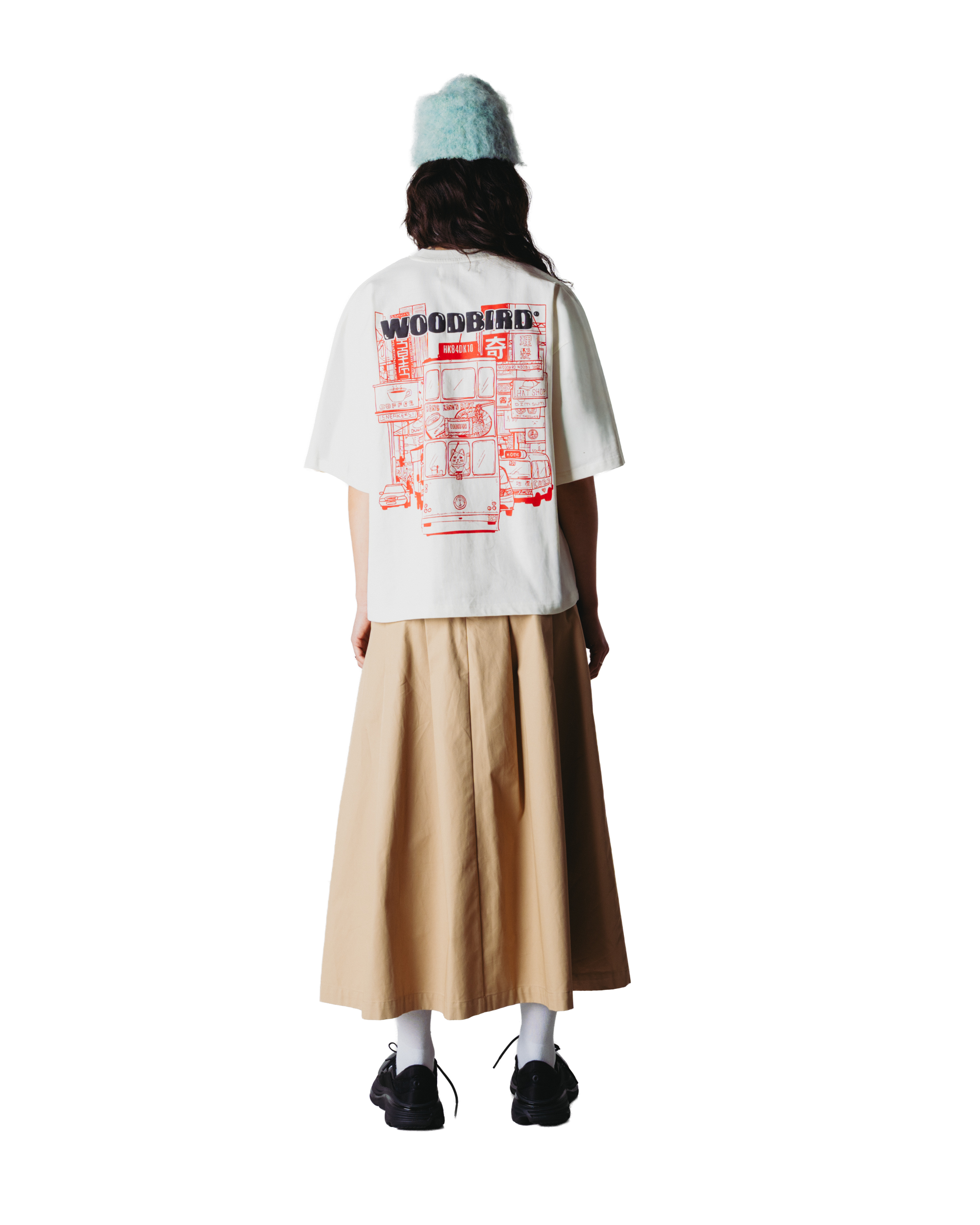 Woodbird Female WBJuno Tram Tee T-Shirts Off White