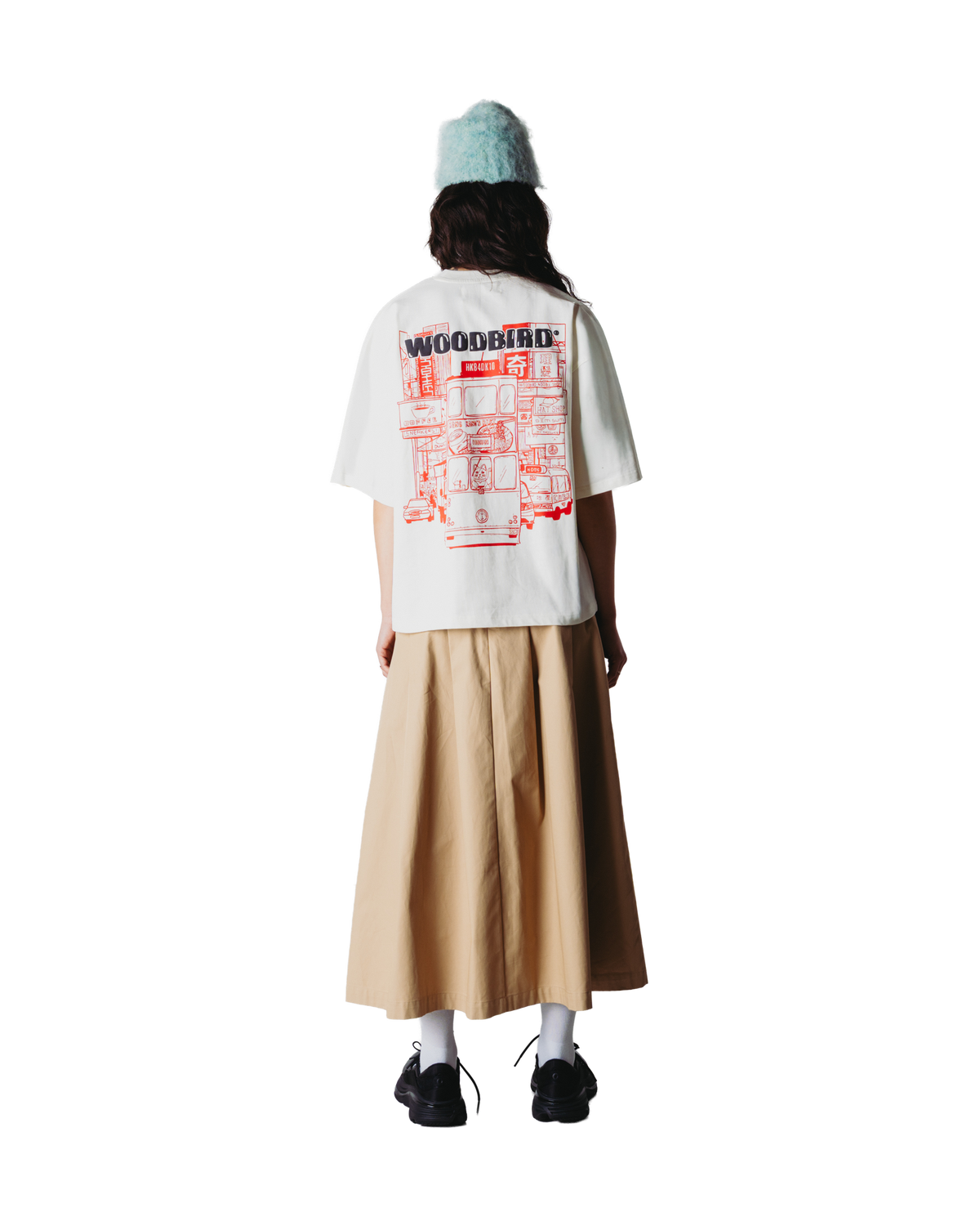 Woodbird Female WBJuno Tram Tee T-Shirts Off White
