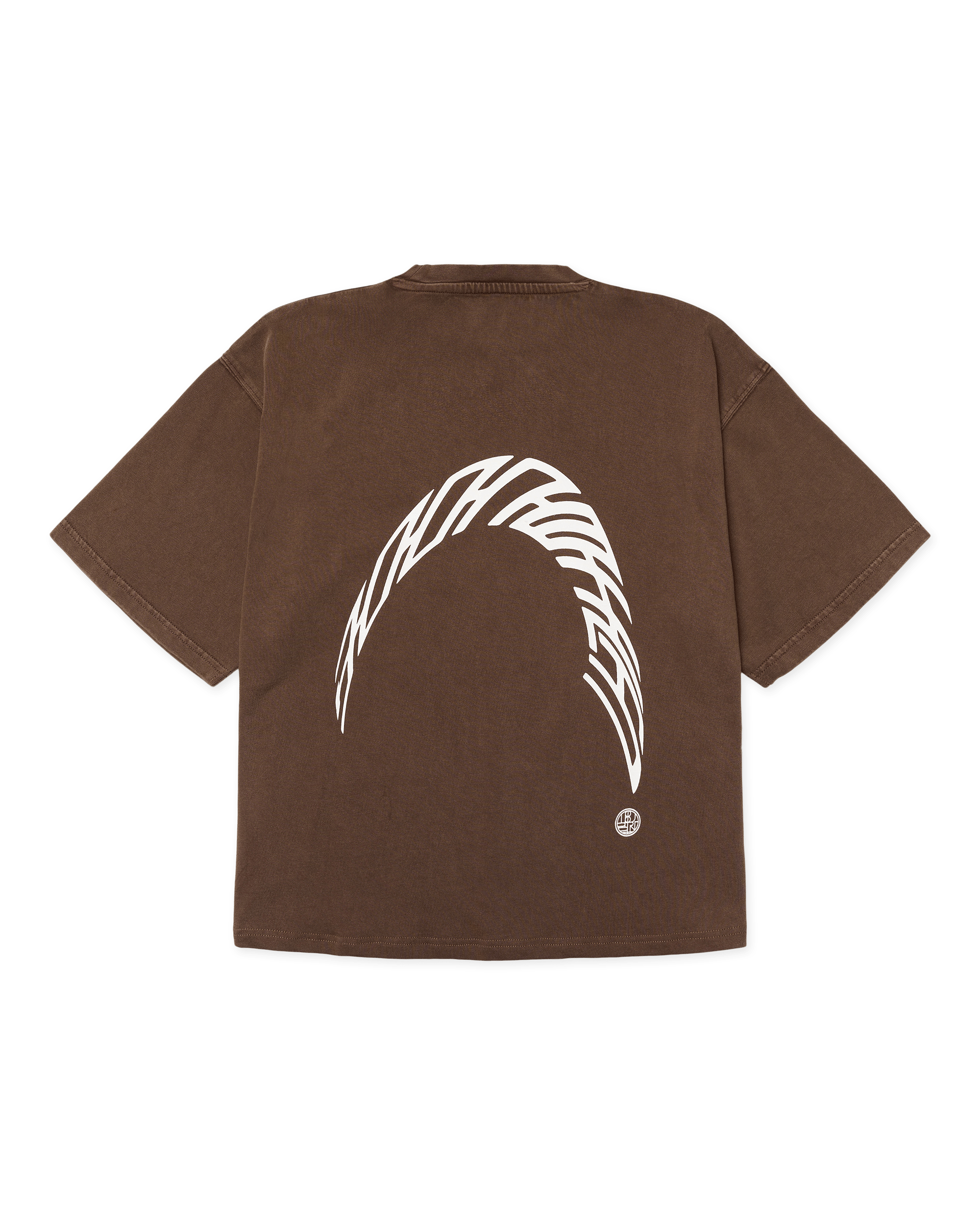Woodbird Female WBJuno Warp Acid Tee T-Shirts Washed Brown