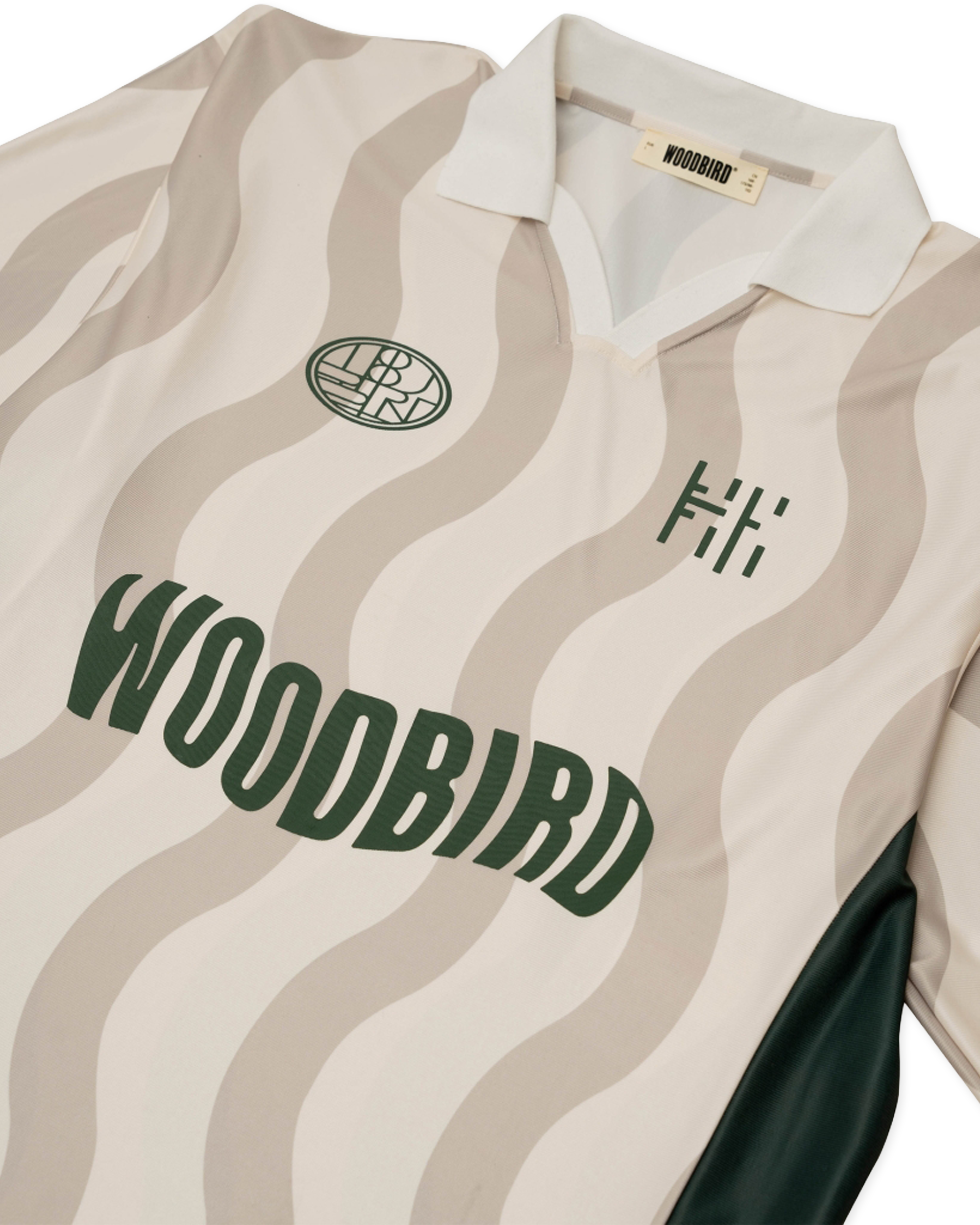 Woodbird WBKai SS Wave Polo T-Shirts Stone