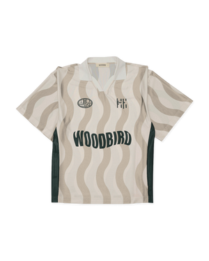 Woodbird WBKai SS Wave Polo T-Shirts Stone