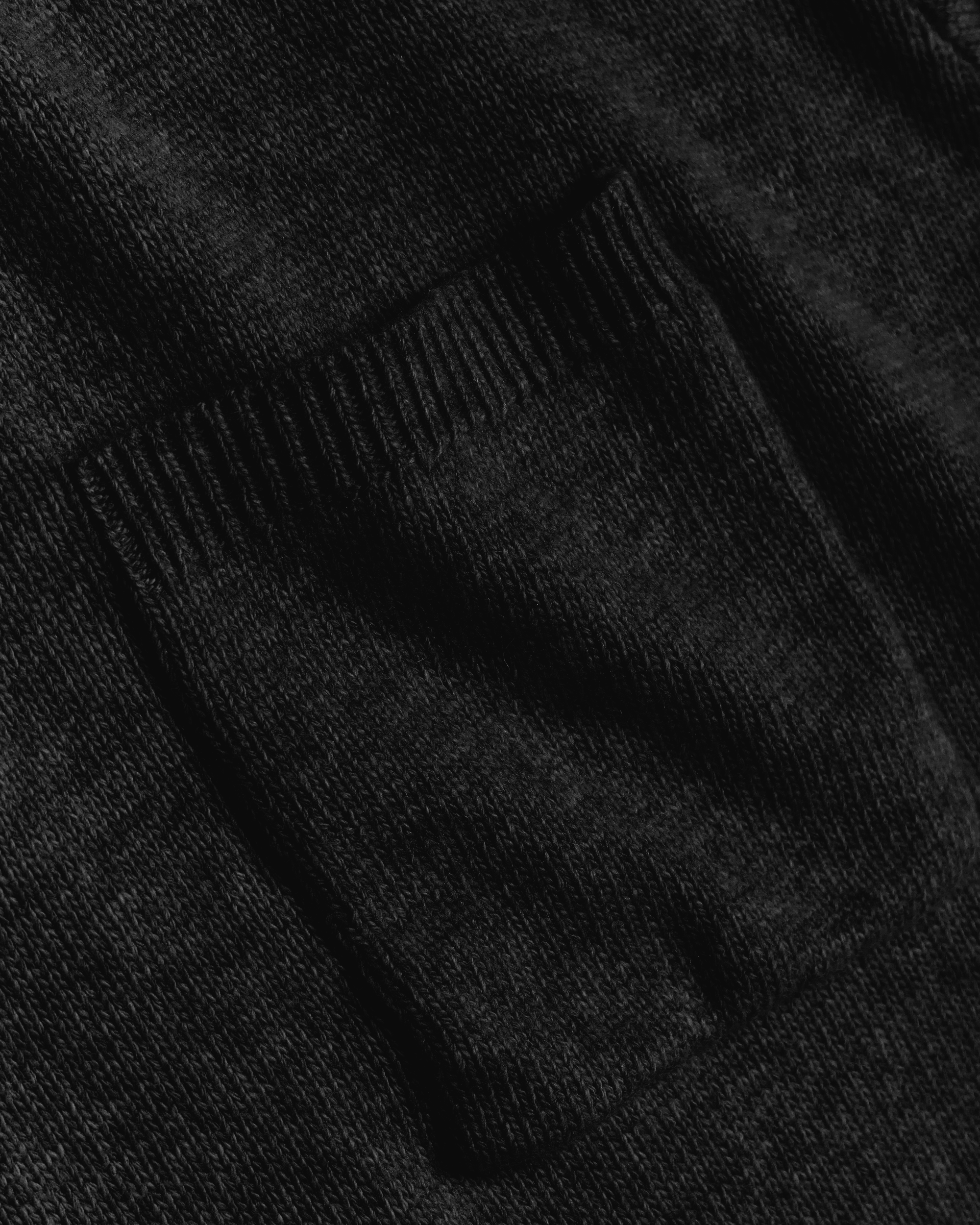 Woodbird WBKang 1/2 Zip Polo Knits Black