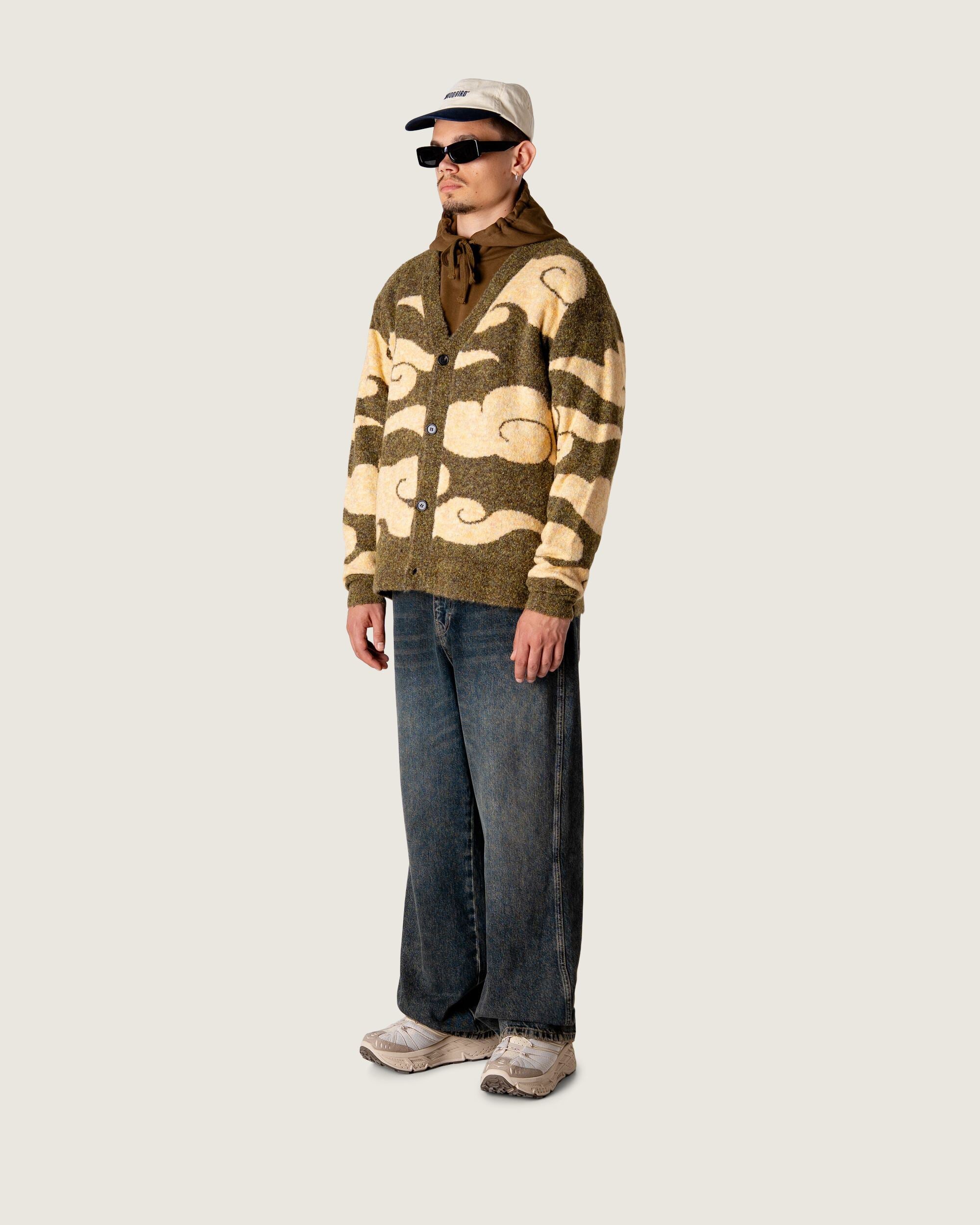 Woodbird WBKoon Cloud Cardigan Knits Dark Green