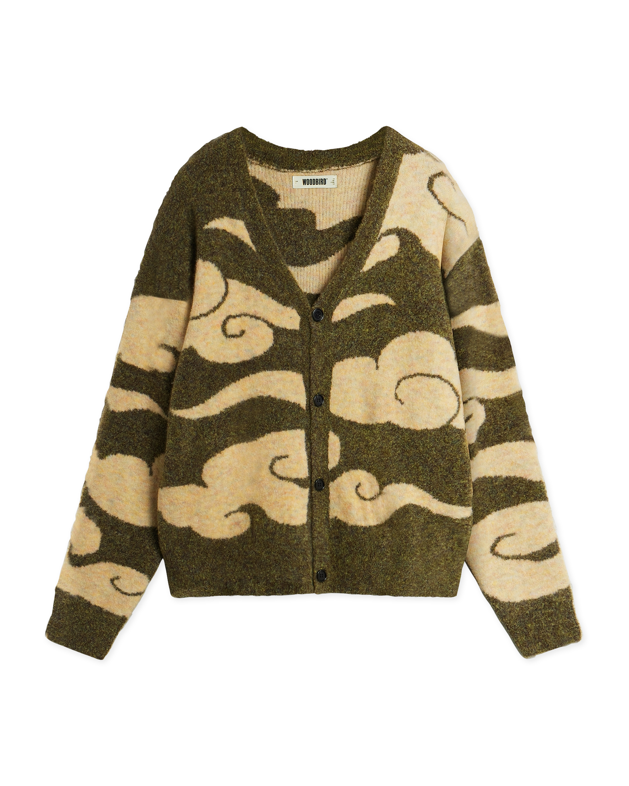 Woodbird WBKoon Cloud Cardigan Knits Dark Green