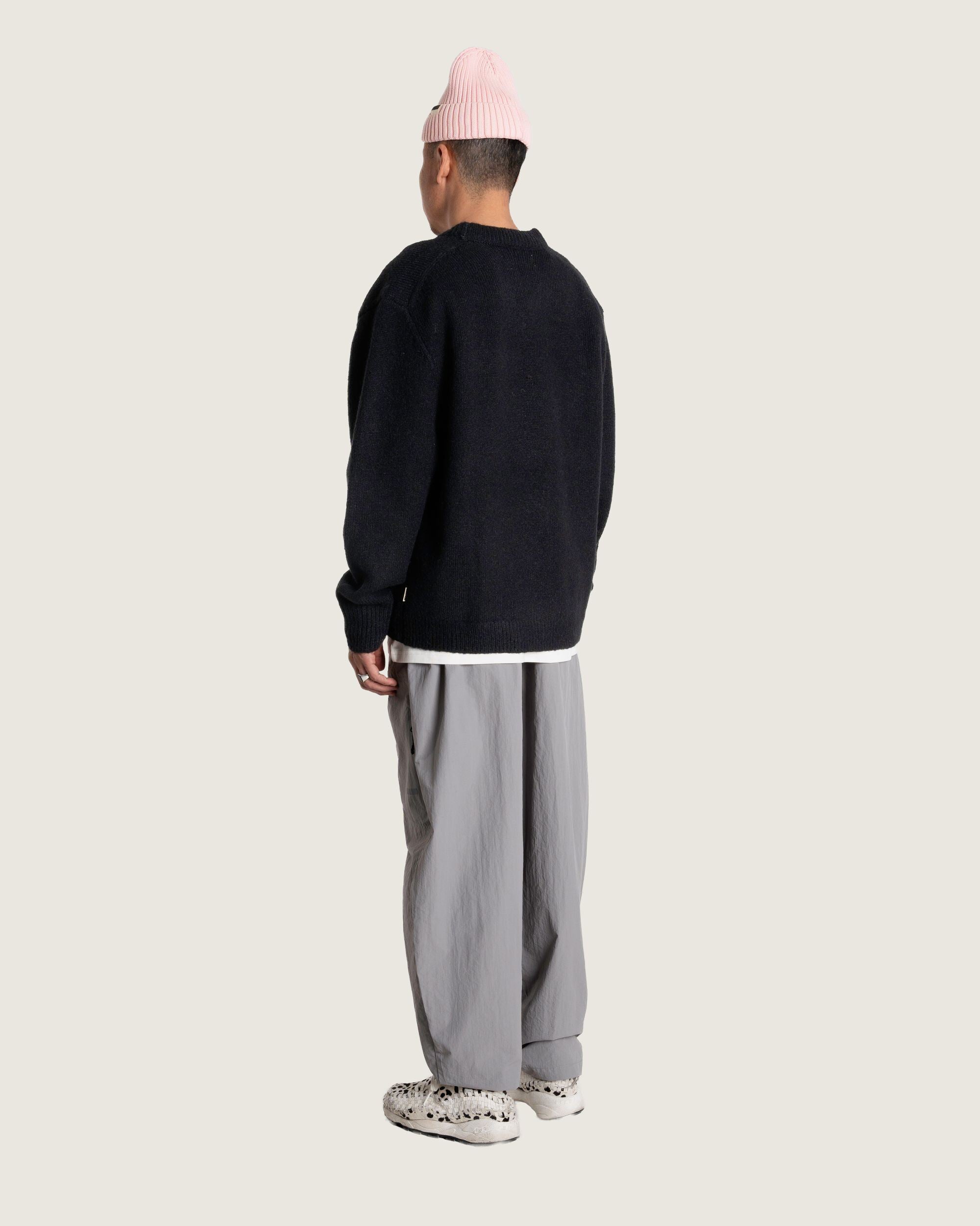 Woodbird WBKoon Zip Whole Cardigan Knits Black
