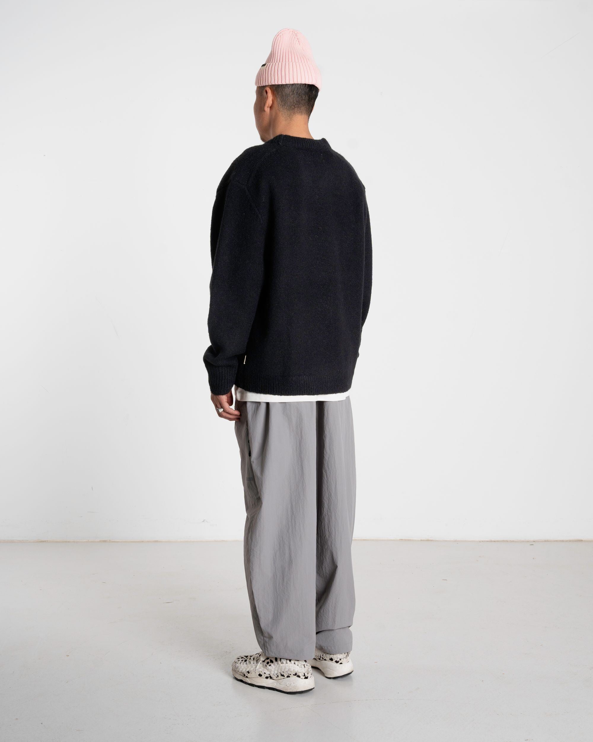 Woodbird WBKoon Zip Whole Cardigan Knits Black
