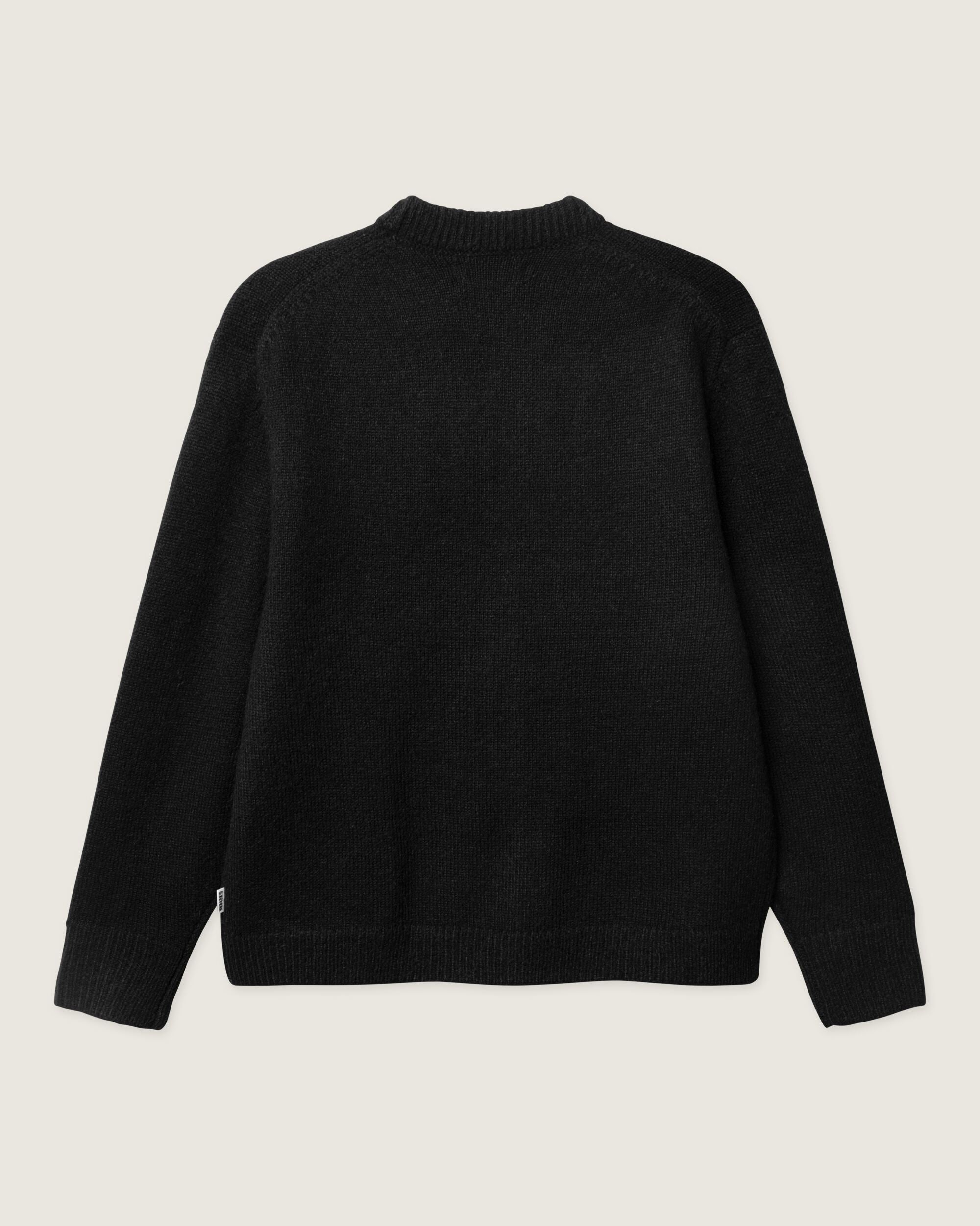 Woodbird WBKoon Zip Whole Cardigan Knits Black