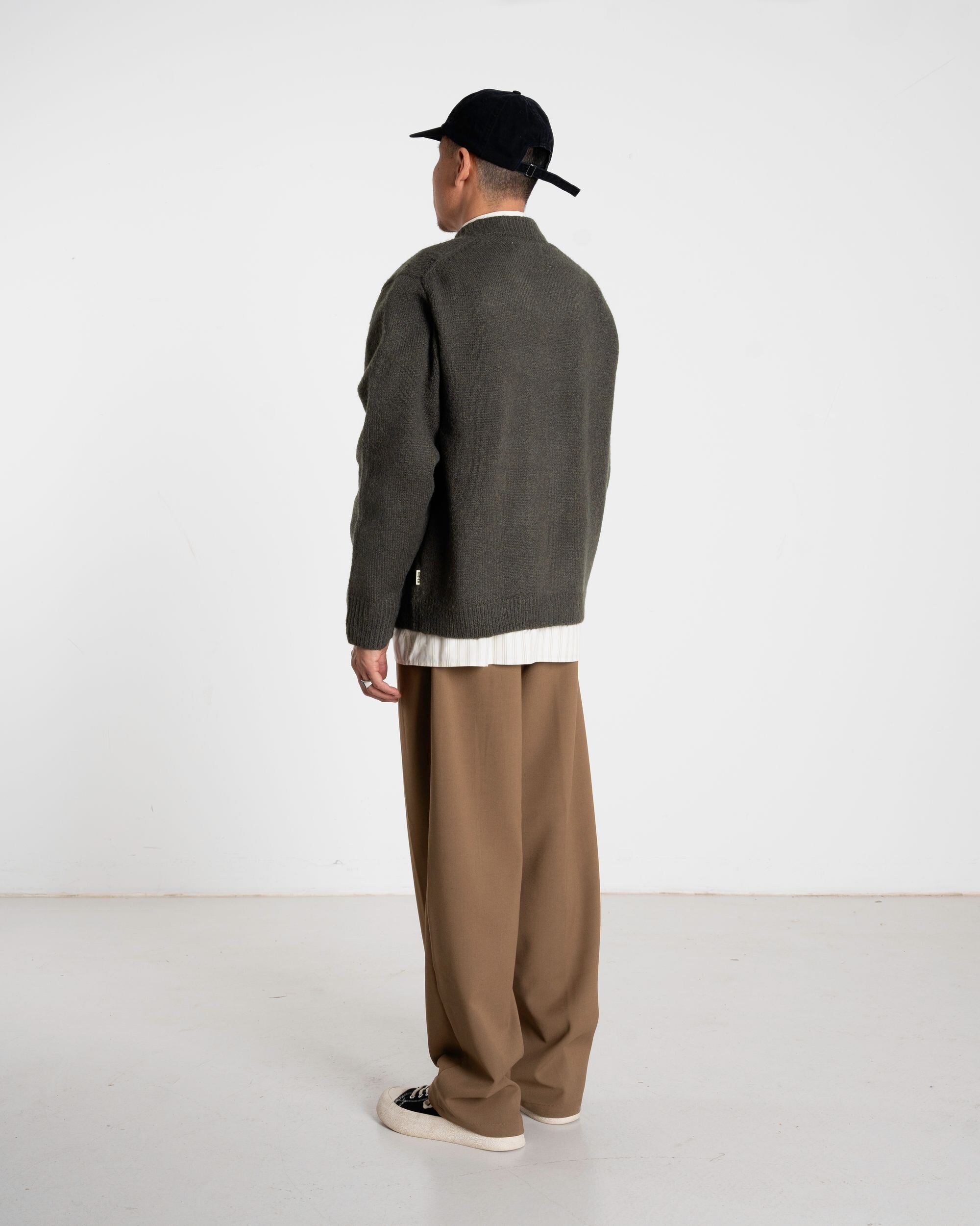 Woodbird WBKoon Zip Whole Cardigan Knits Medium Grey