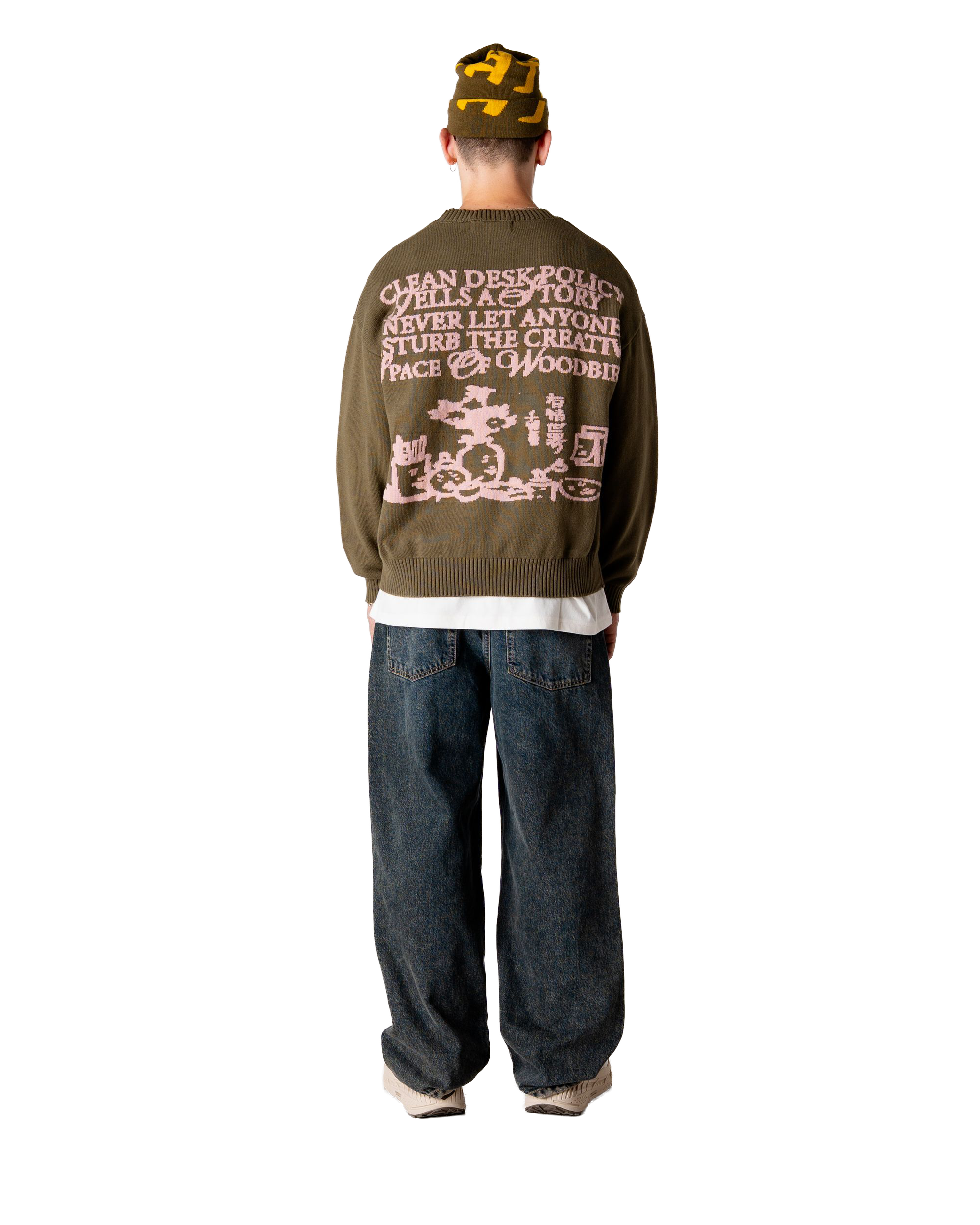 Woodbird WBKurt Art Crew Knits Dark Brown