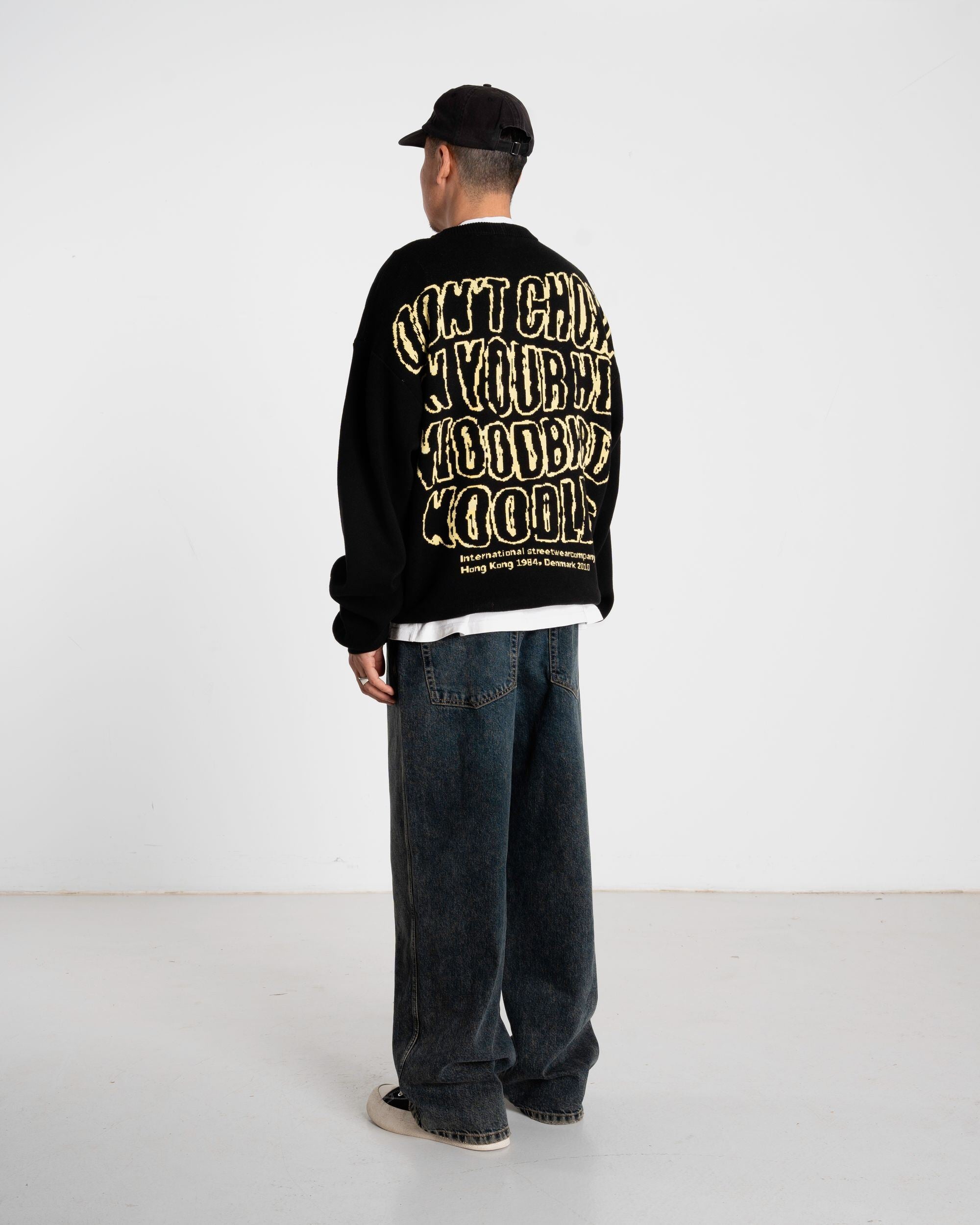 Woodbird WBKurt Wobbly Crew Knits Black