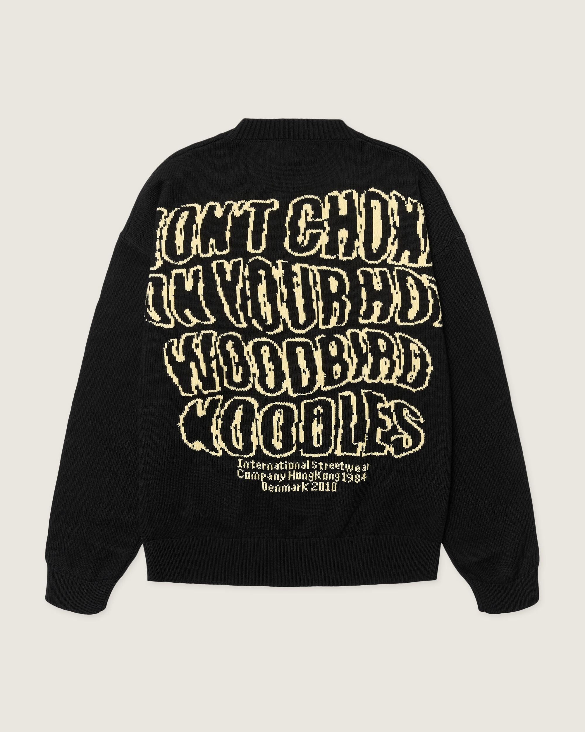 Woodbird WBKurt Wobbly Crew Knits Black