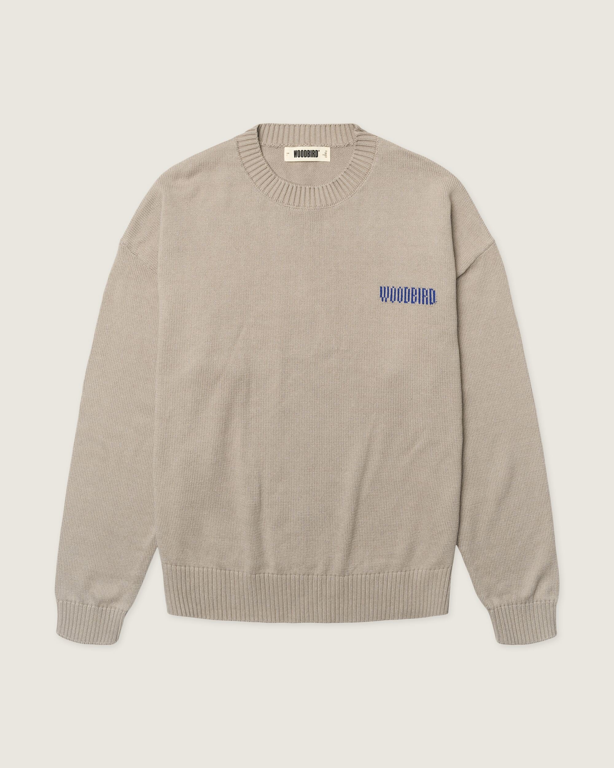 Woodbird WBKurt Wobbly Crew Knits Stone