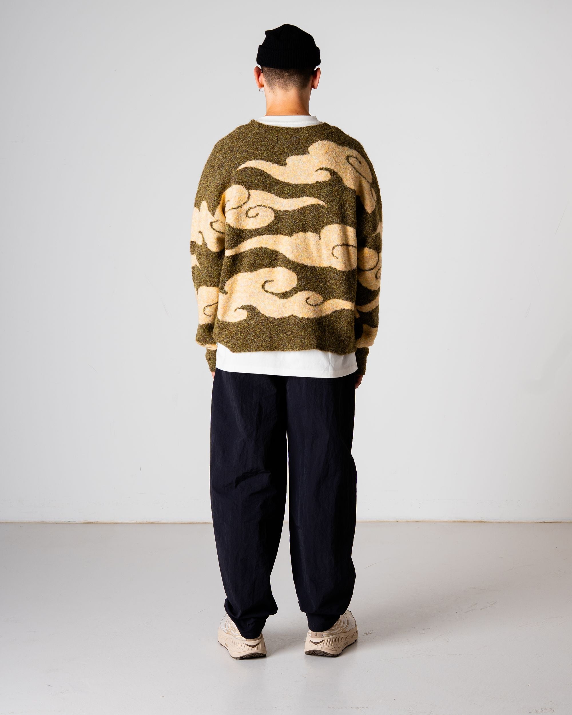 Woodbird WBKurt Cloud Crew Knits Dark Green