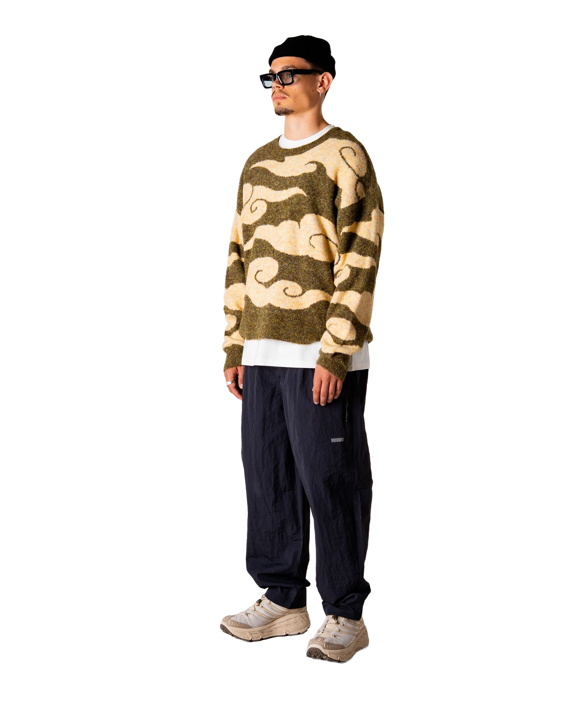Woodbird WBKurt Cloud Crew Knits Dark Green